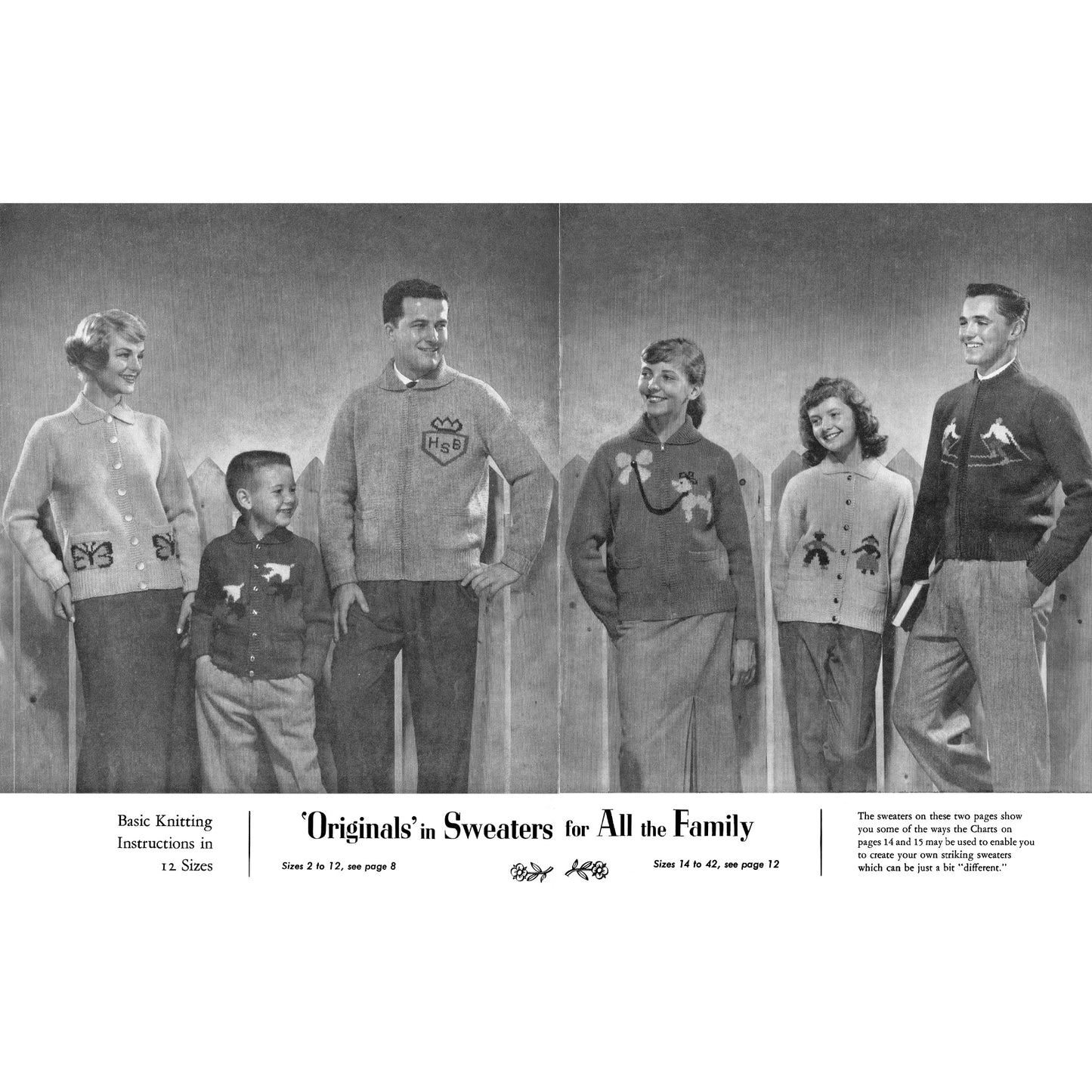 vintage knitting patterns download Day17Vintage B1085 Designs in Double Knitting by Beehive