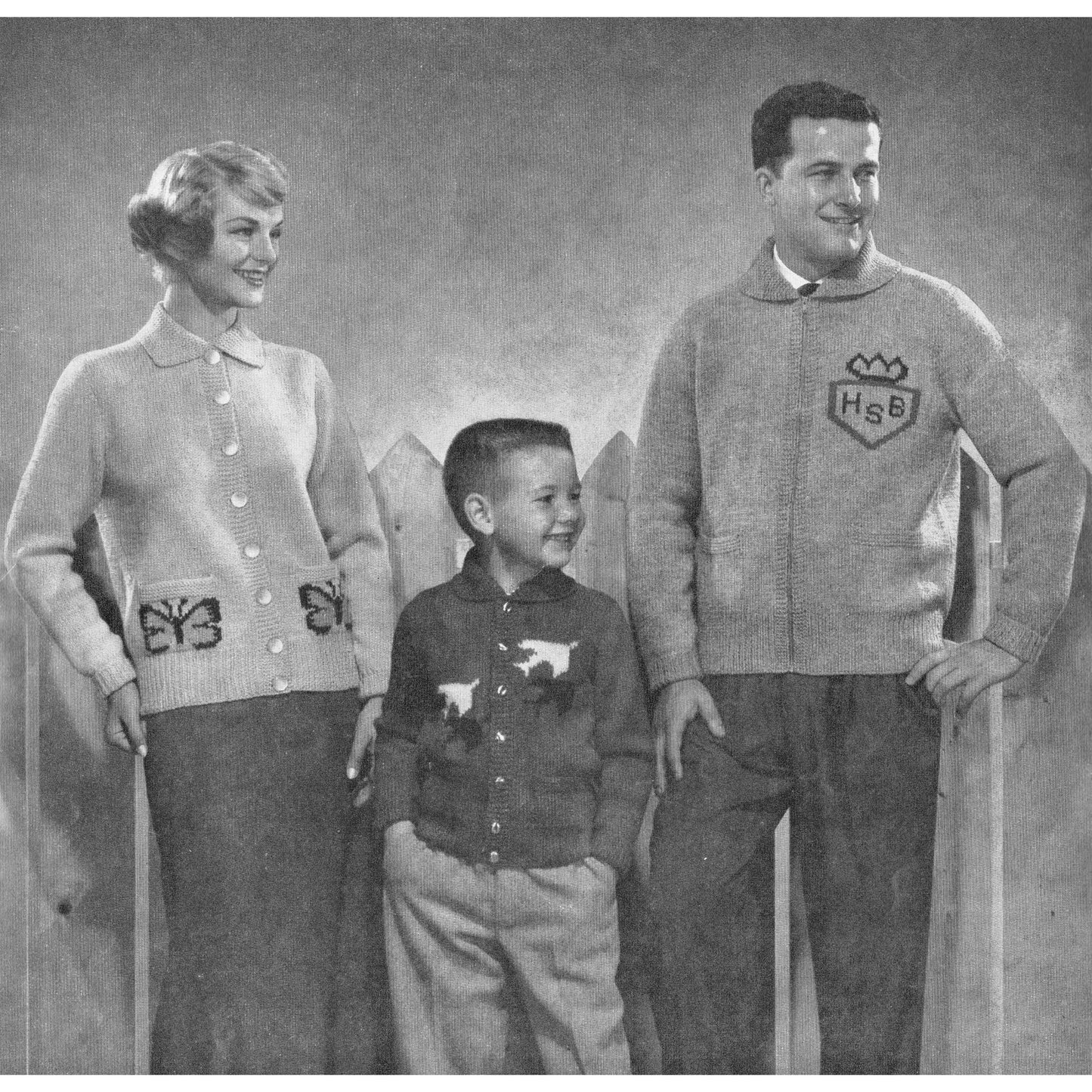 vintage knitting patterns download Day17Vintage B1085 Designs in Double Knitting by Beehive