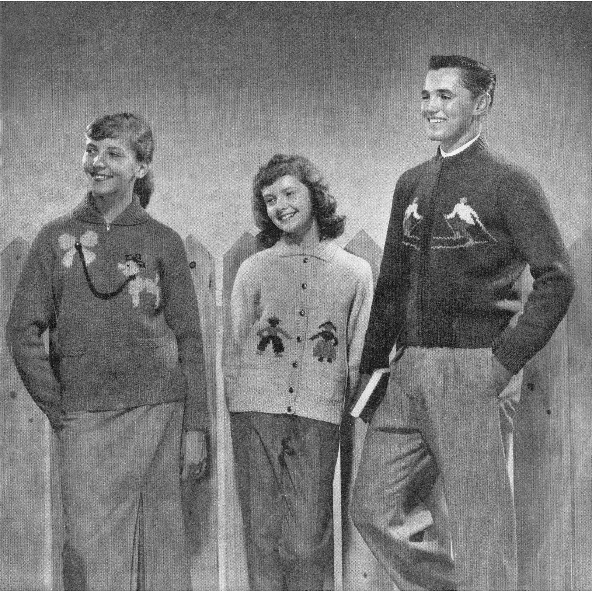 vintage knitting patterns download Day17Vintage B1085 Designs in Double Knitting by Beehive
