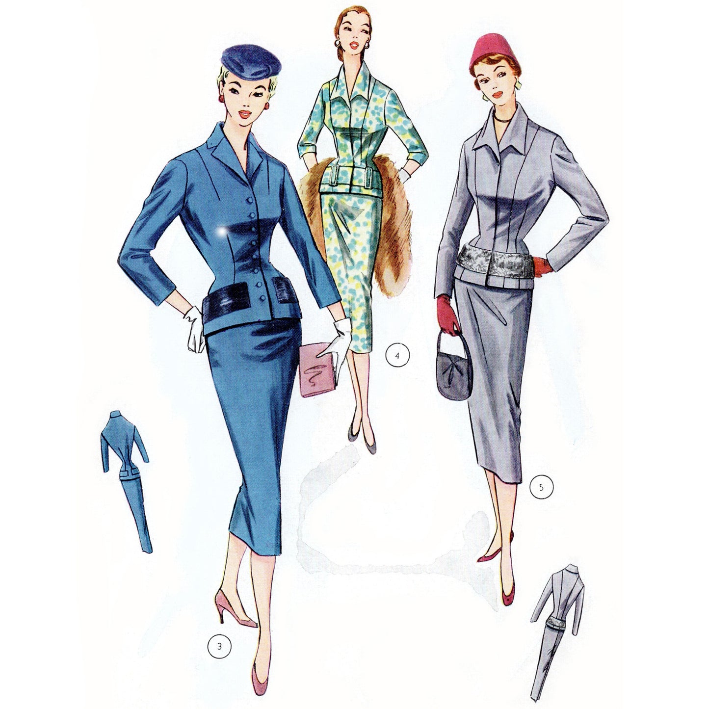 Vintage 1950s German sewing pattern drafting book