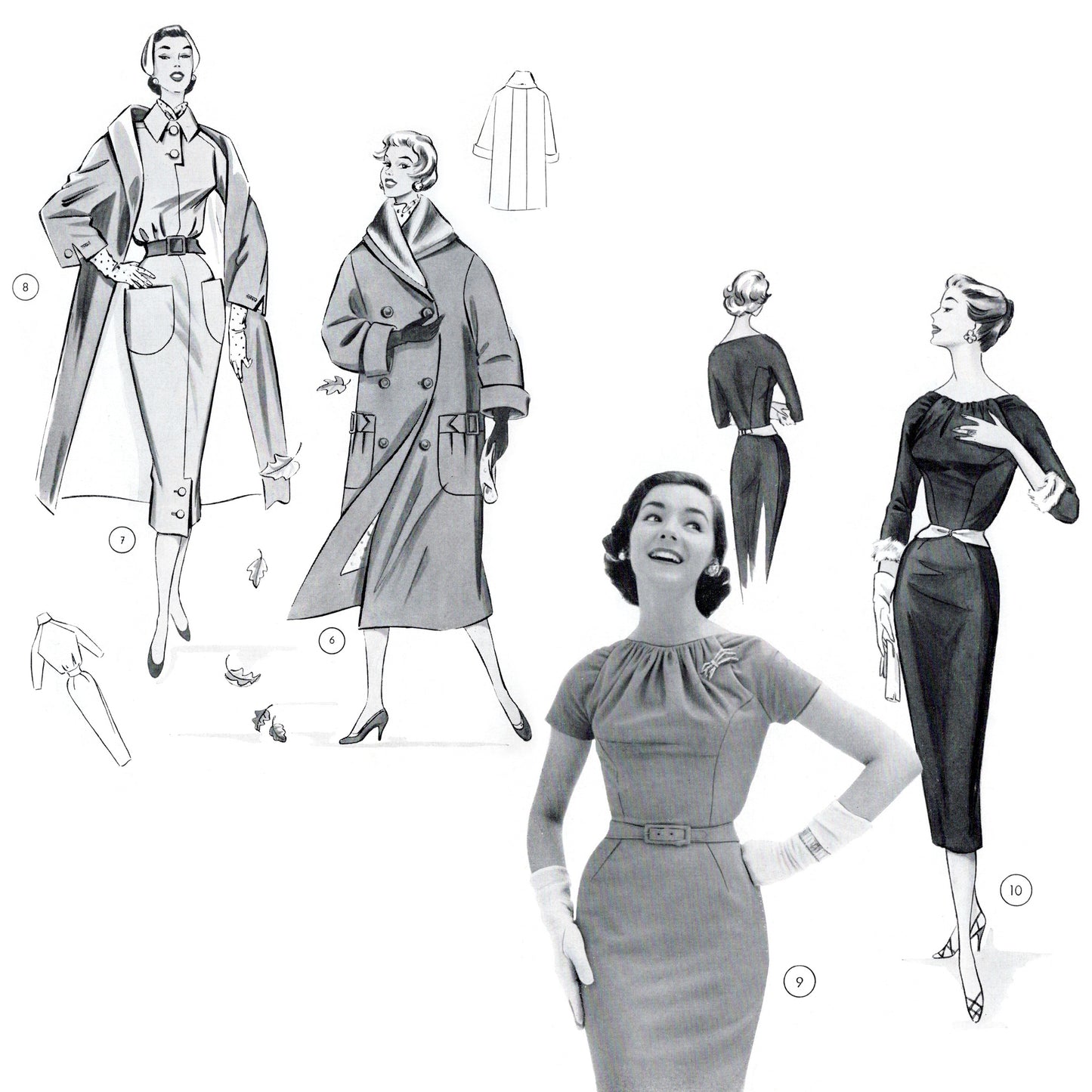 Vintage 1950s German sewing pattern drafting book