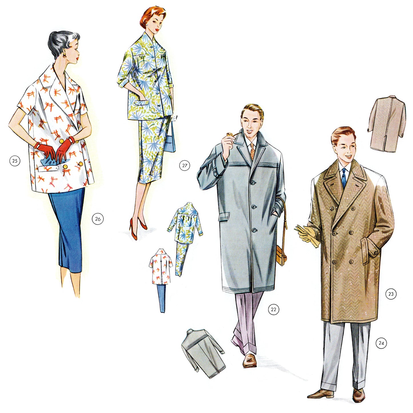 Vintage 1950s German sewing pattern drafting book