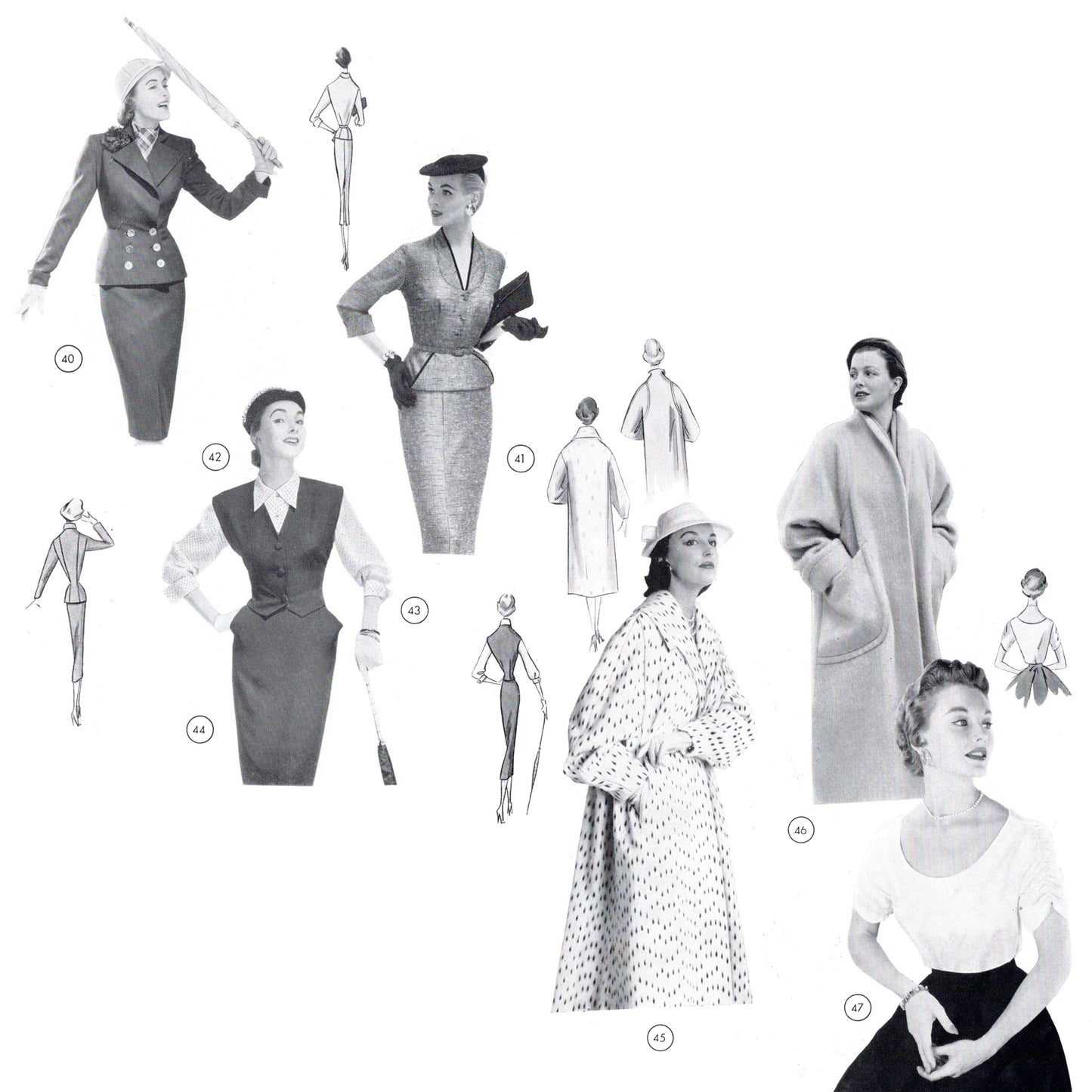 Vintage 1950s German sewing pattern drafting book