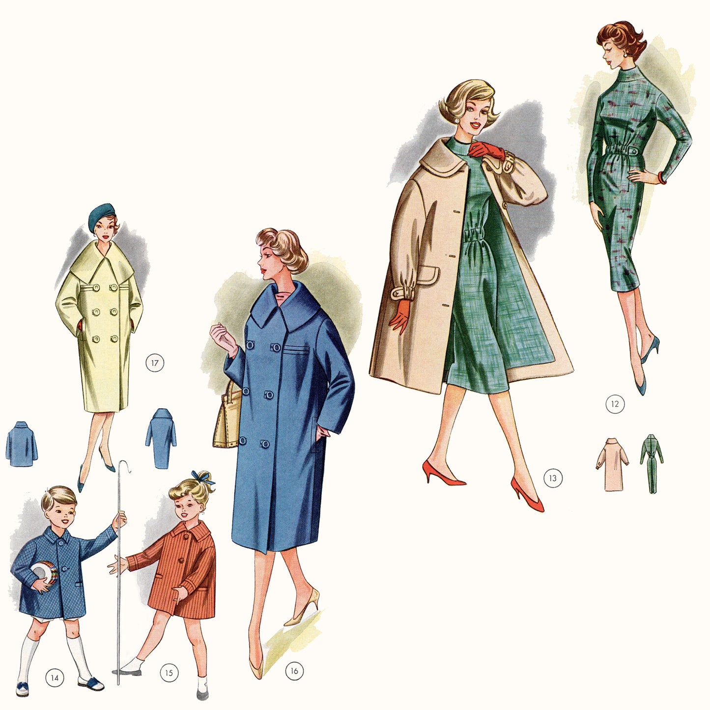Vintage Late 1950s German Sewing Pattern Drafting Book 74 Lutterloh tailored day wear