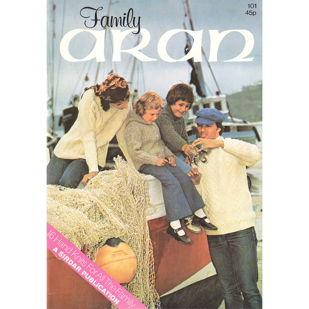 vintage knitting patterns download Day17Vintage B1081 family aran booklet