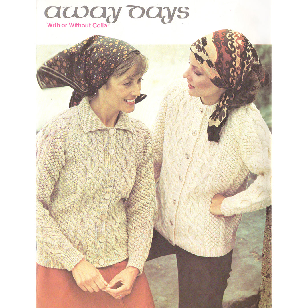 vintage knitting patterns download Day17Vintage B1081 family aran booklet