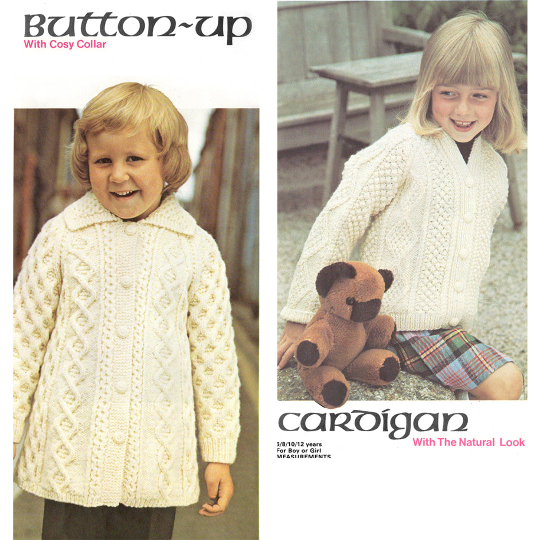 vintage knitting patterns download Day17Vintage B1081 family aran booklet