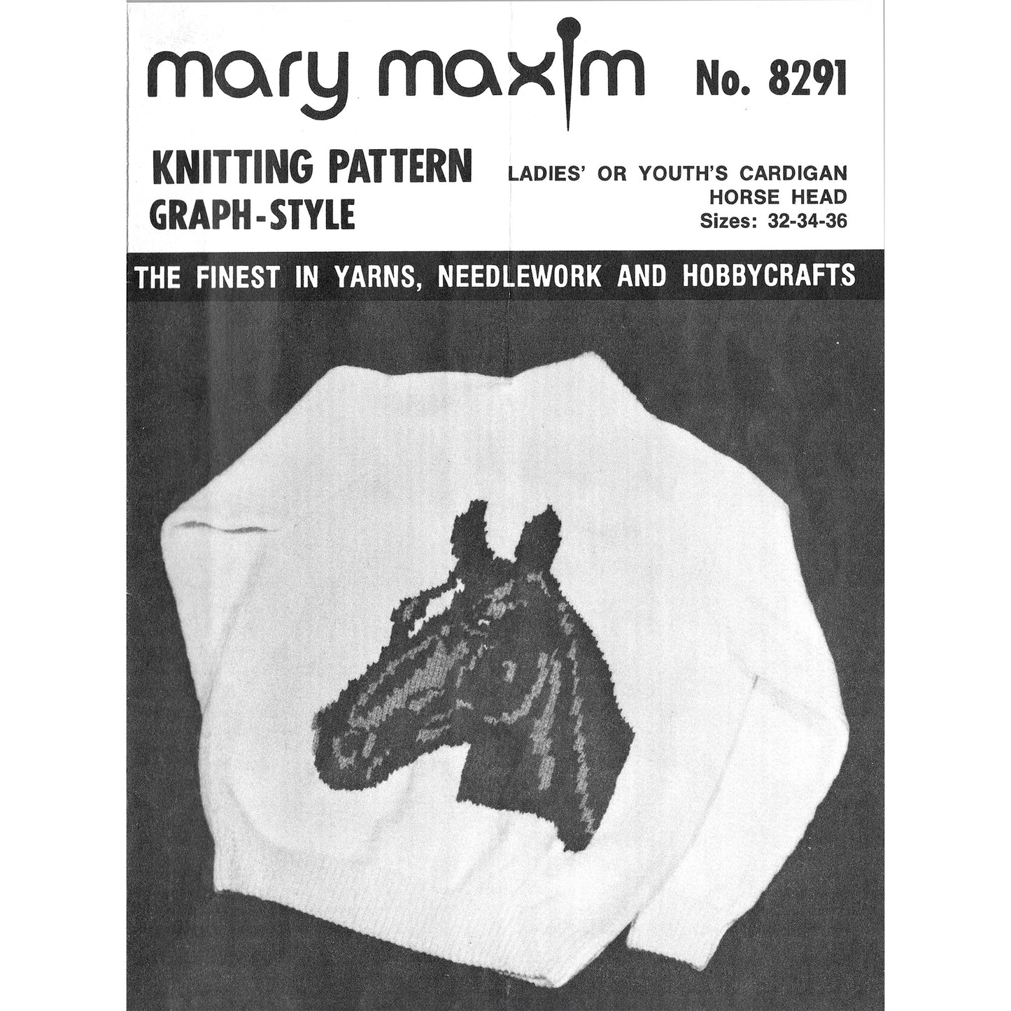 vintage knitting patterns download Day17Vintage B1026 Horse Head Cowichan Sweater