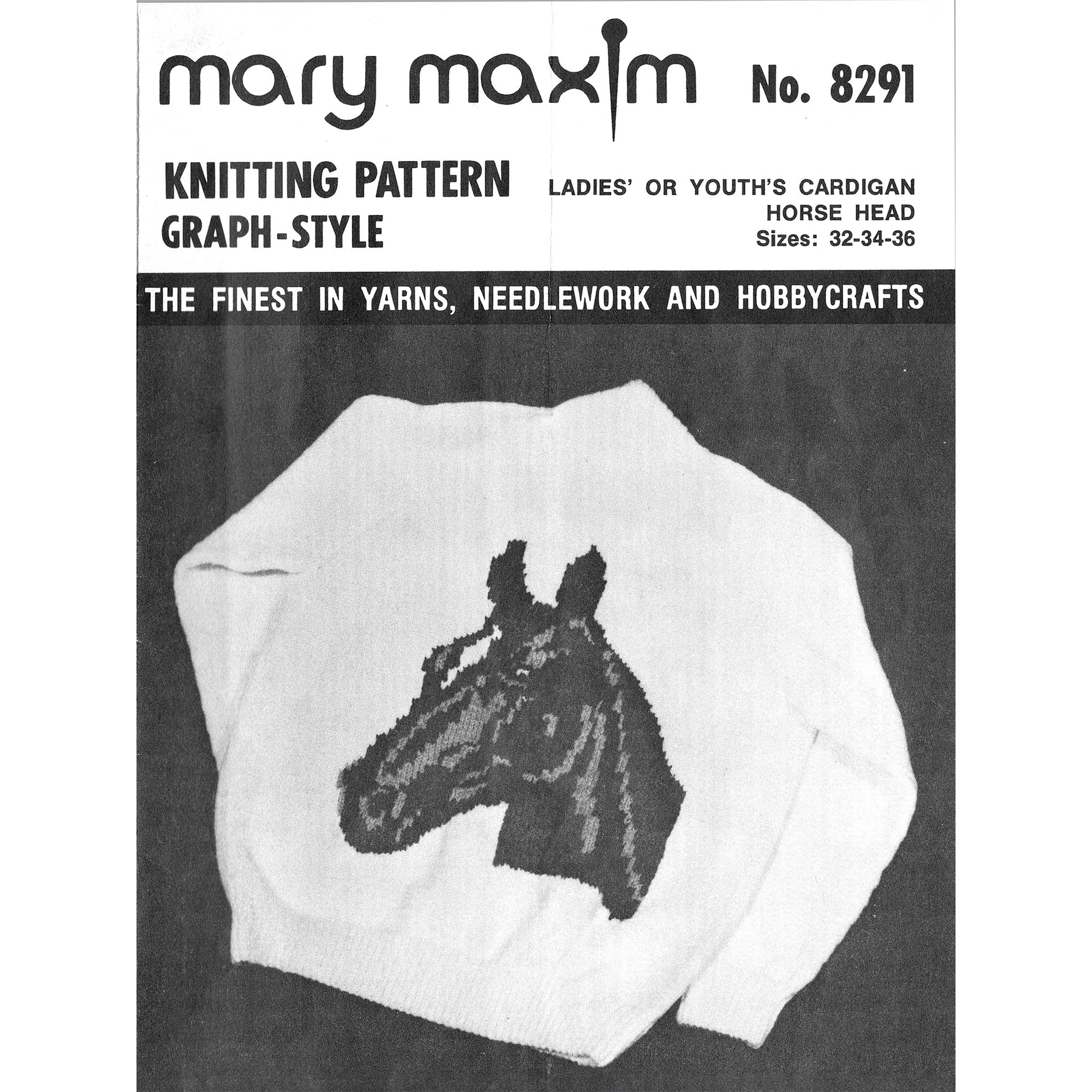 vintage knitting patterns download Day17Vintage B1026 Horse Head Cowichan Sweater