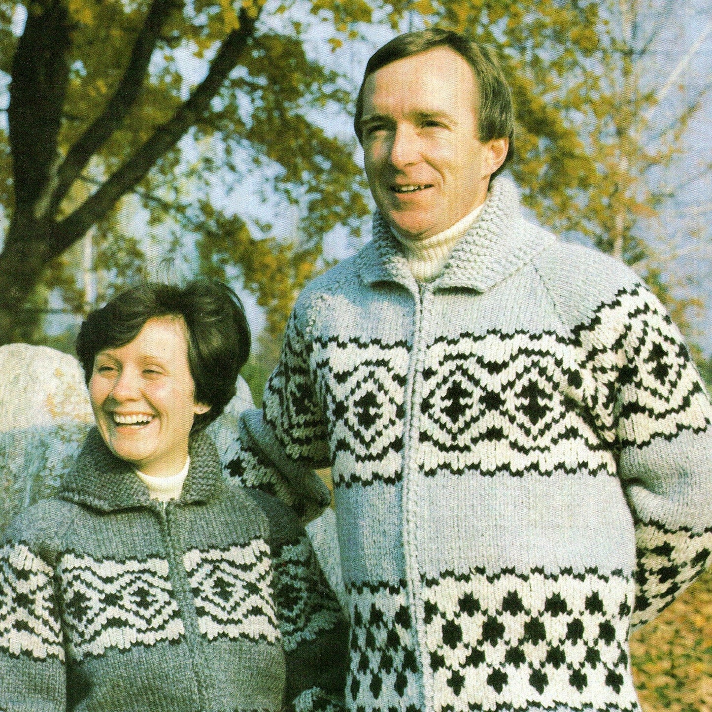 vintage knitting patterns download Day17Vintage B1043 Bouquet Polar Skeena Cowichan Sweater