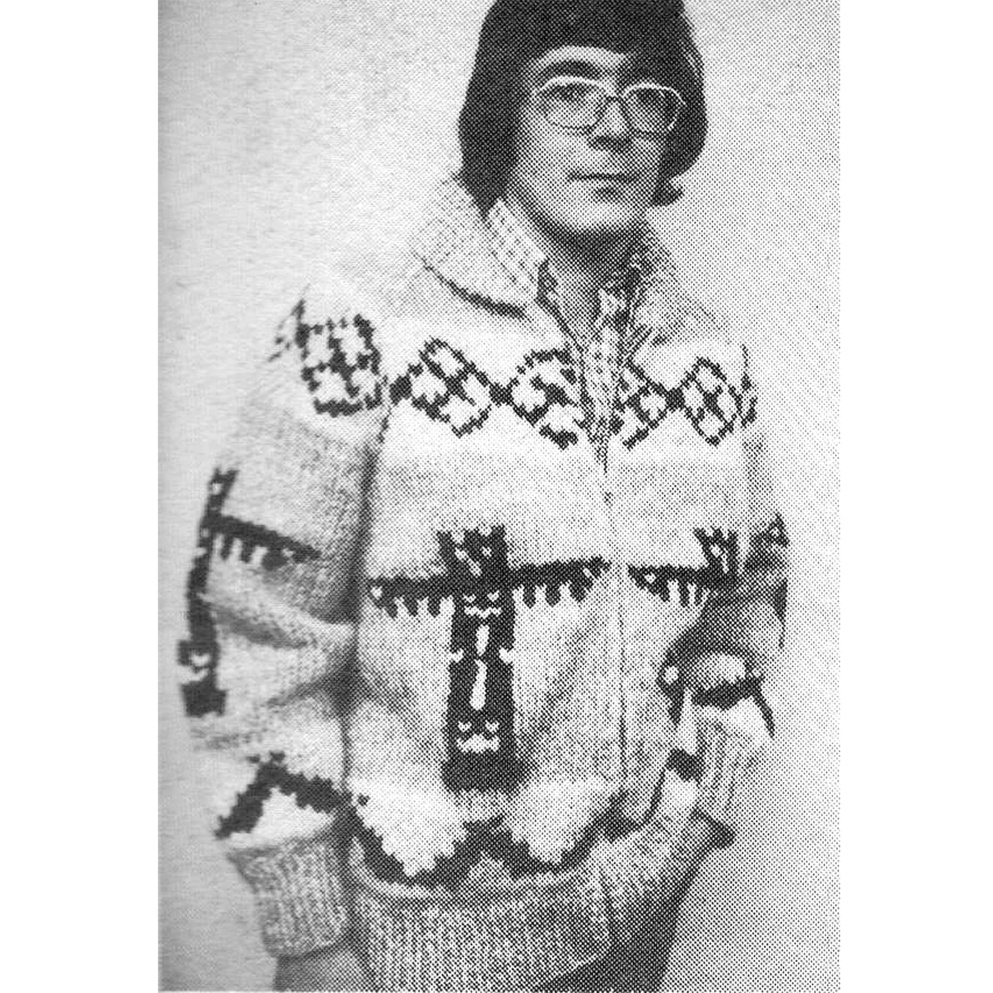 vintage knitting patterns download Day17Vintage B1049 White Buffalo 17 Cowichan Sweater