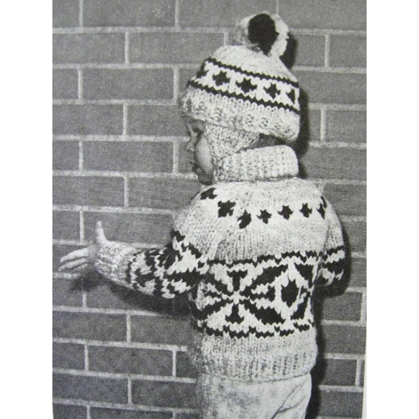vintage knitting patterns download Day17Vintage B1050 White Buffalo Cowichan Sweater and Hat