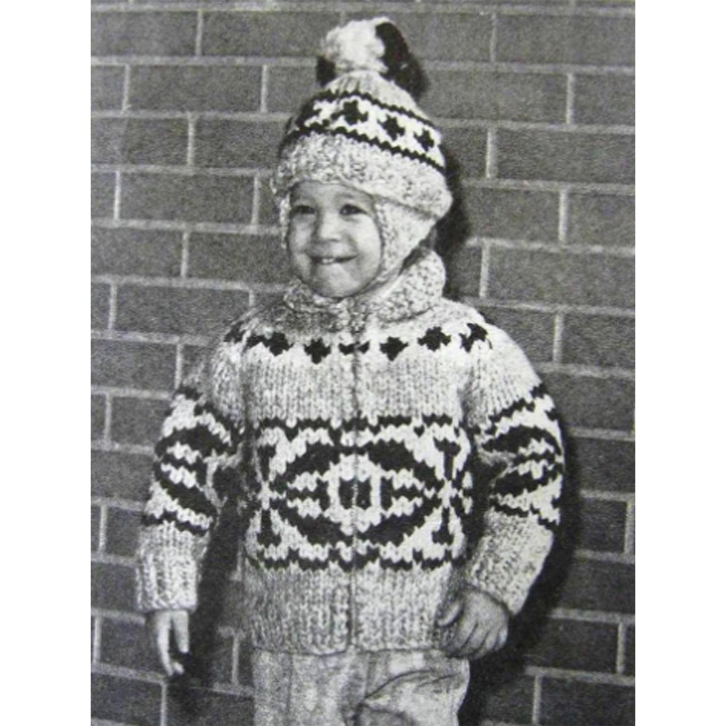 vintage knitting patterns download Day17Vintage B1050 White Buffalo Cowichan Sweater and Hat