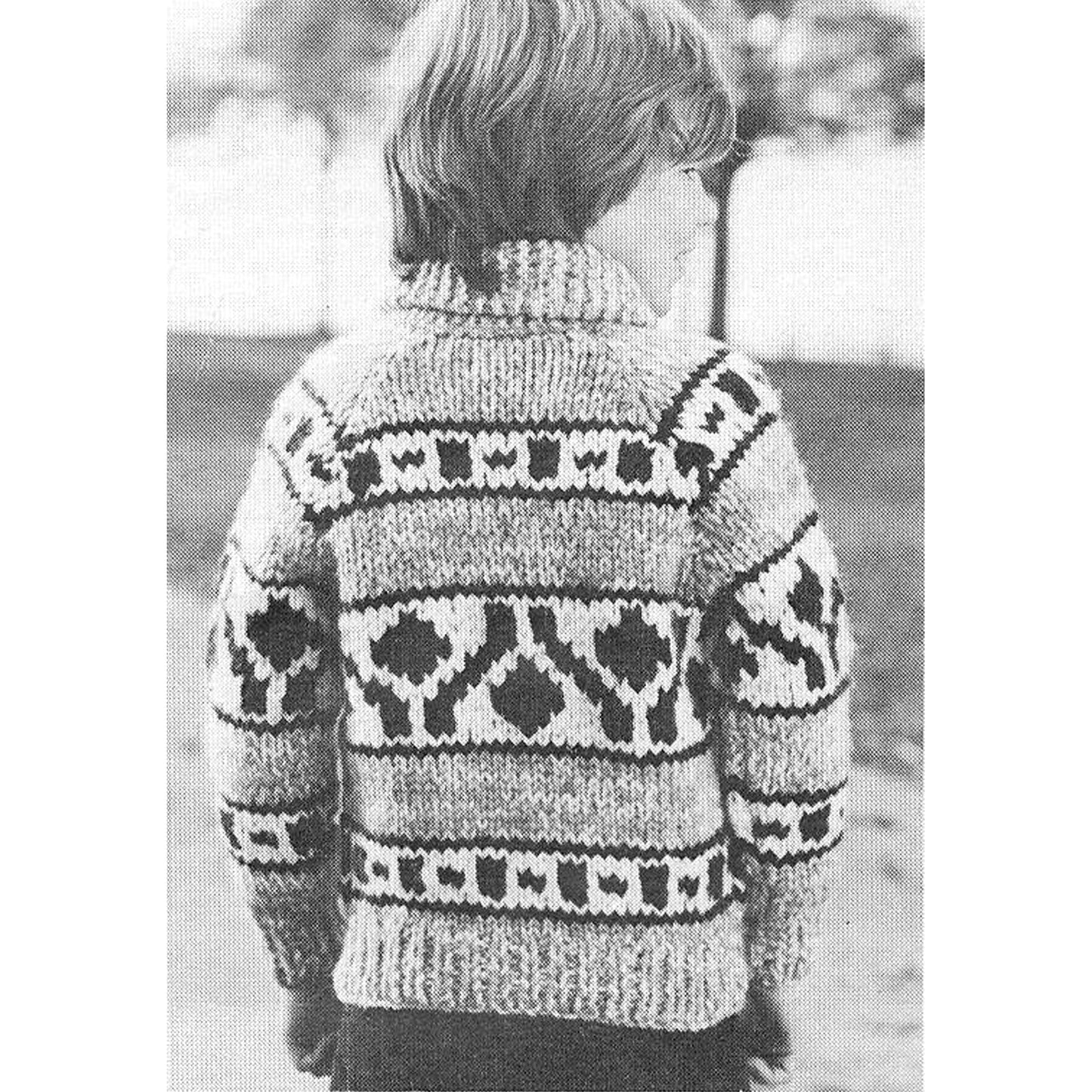 vintage knitting patterns download Day17Vintage B1051 Cowichan Sweater No. 10