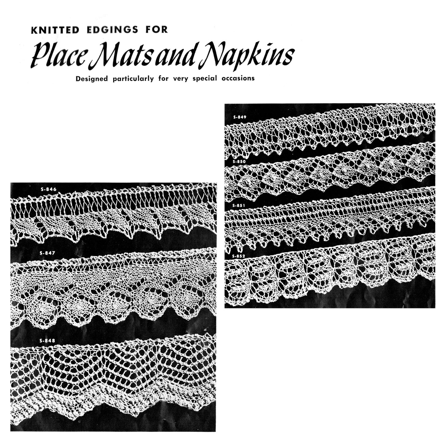 vintage knitting patterns download Day17Vintage B1077 Edgings for All Purposes Pattern Booklet