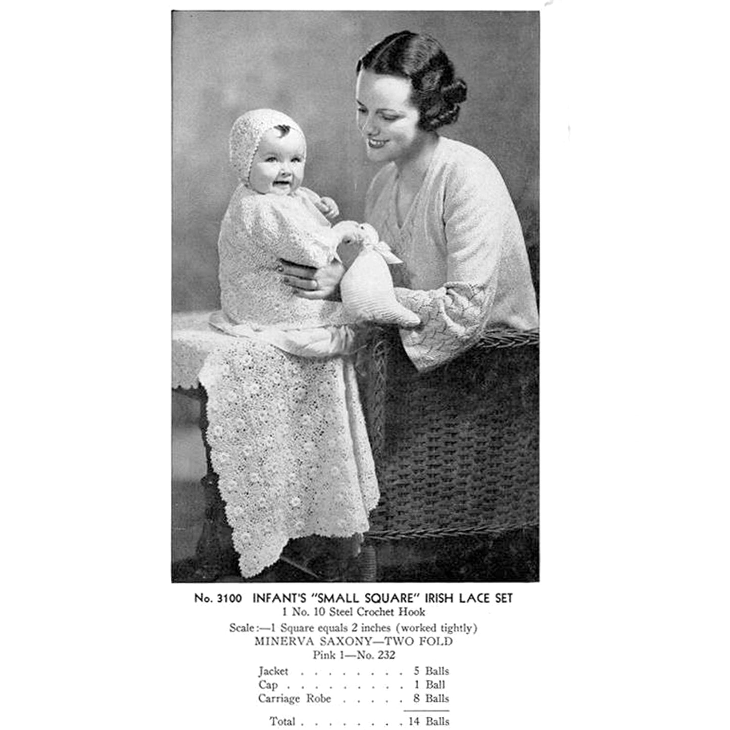 vintage knitting patterns download Day17Vintage B1017 Minerva Garments for Babies and Juveniles Vol. 31