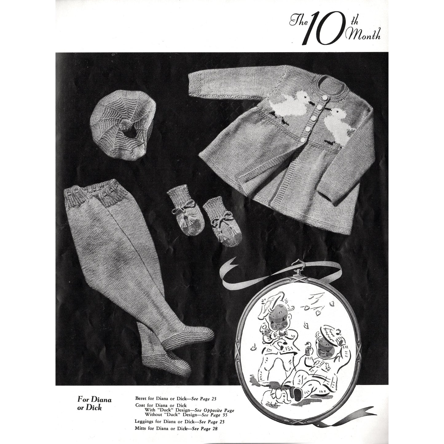 vintage knitting patterns download Day17Vintage B1028 Baby Styles by Beehive No. 41