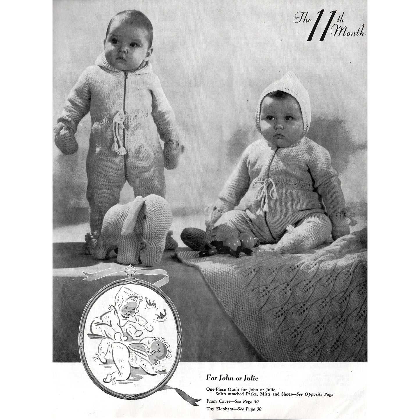 vintage knitting patterns download Day17Vintage B1028 Baby Styles by Beehive No. 41