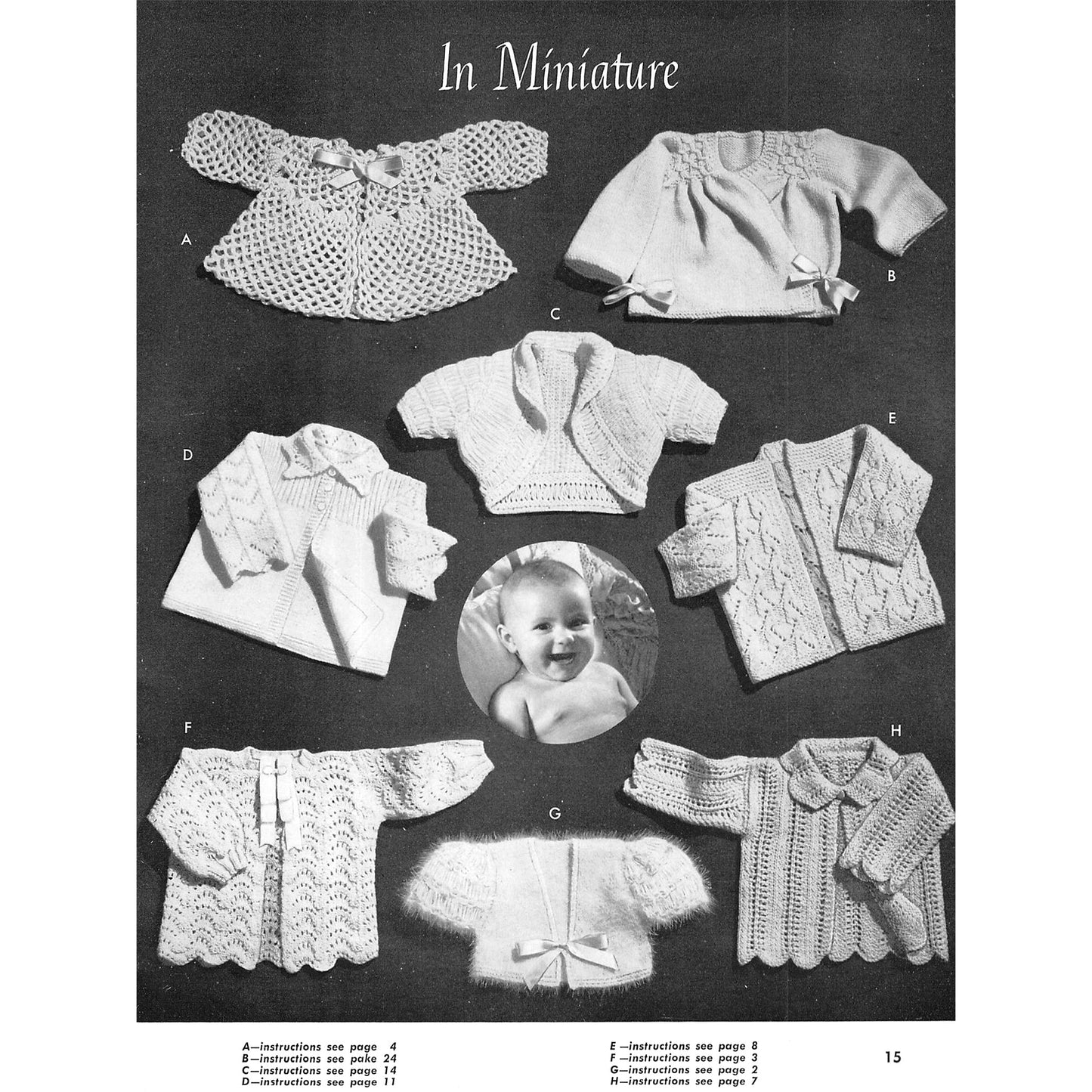 vintage knitting patterns download Day17Vintage B1052 Designs by Beehive for Restful Living