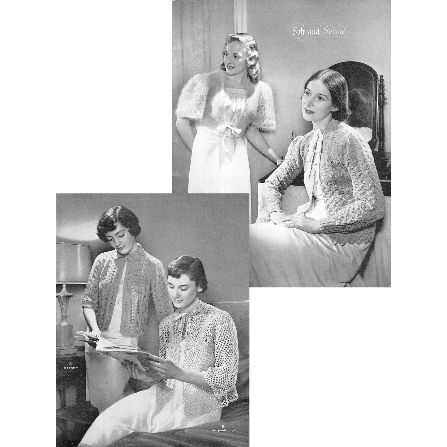 vintage knitting patterns download Day17Vintage B1052 Designs by Beehive for Restful Living