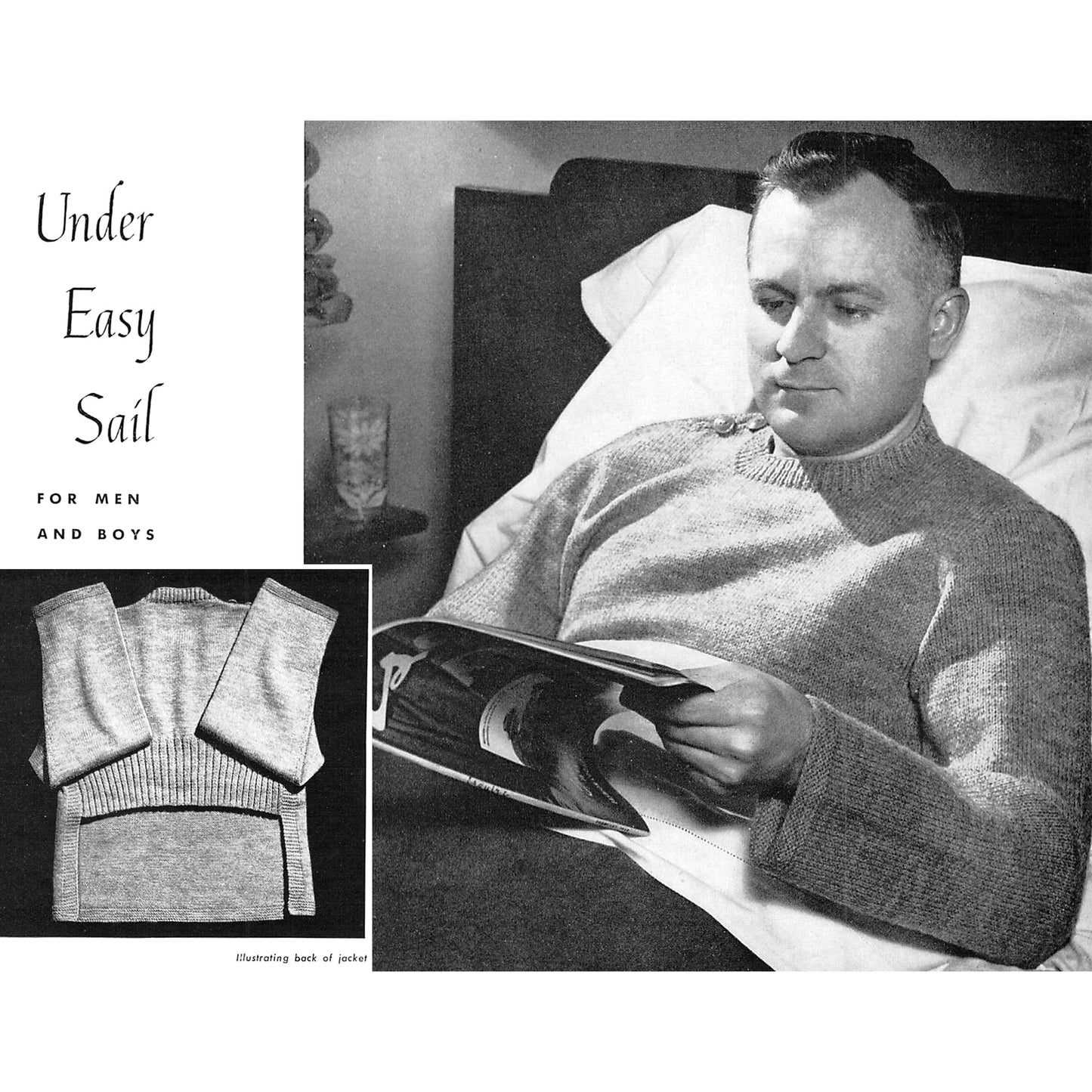 vintage knitting patterns download Day17Vintage B1052 Designs by Beehive for Restful Living