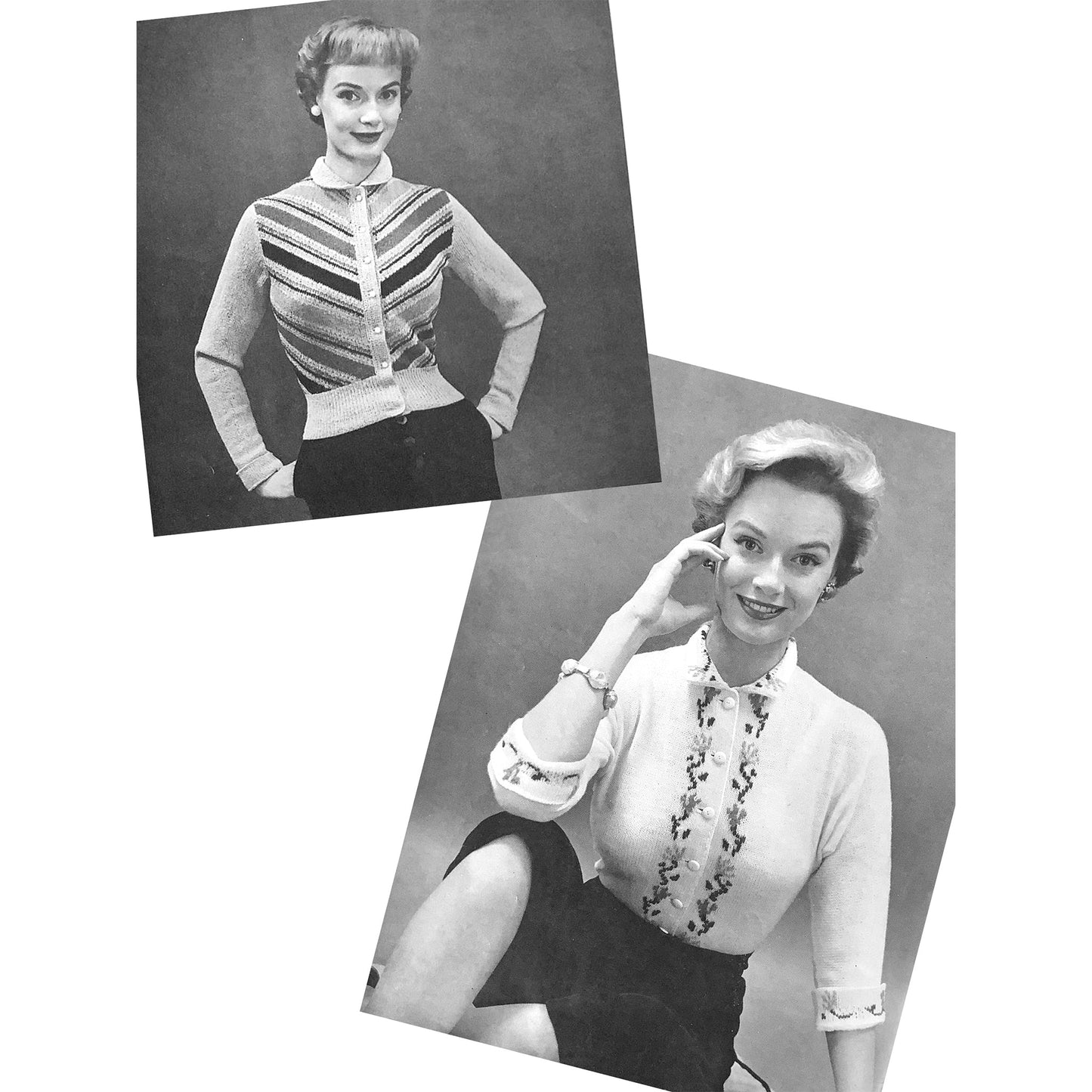 vintage knitting patterns download Day17Vintage B1053 Bernat Handicrafter Book 40