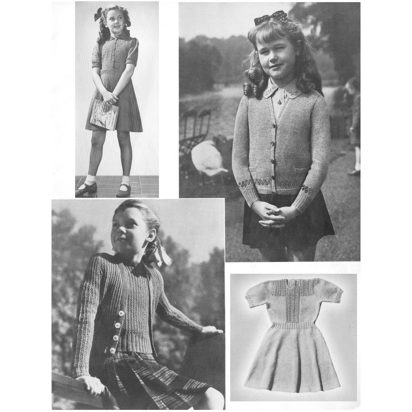 vintage knitting patterns download Day17Vintage B1054 Beehive Eight to Twelve Years No. 43