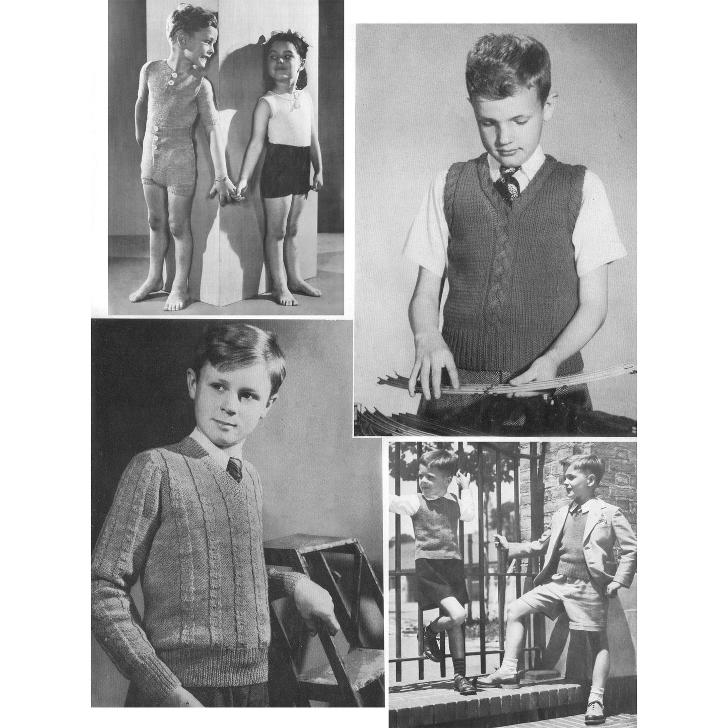 vintage knitting patterns download Day17Vintage B1054 Beehive Eight to Twelve Years No. 43