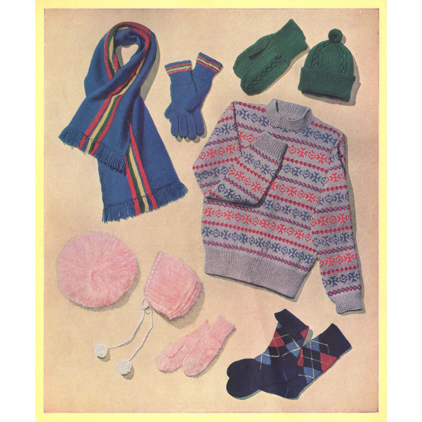 vintage knitting patterns download Day17Vintage B1054 Beehive Eight to Twelve Years No. 43