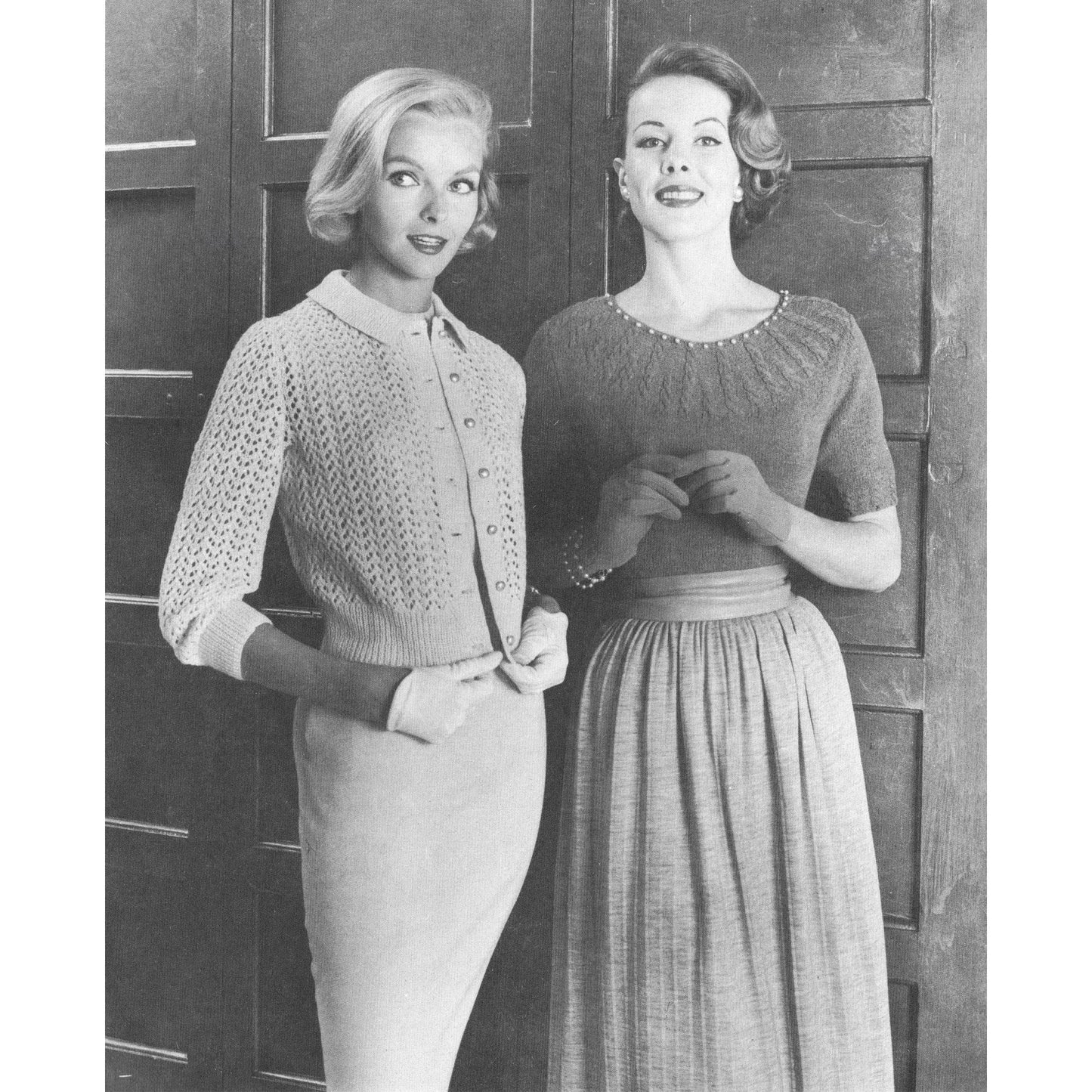 vintage knitting patterns download Day17Vintage B1055 Harding Handknits for Ladies No. 105