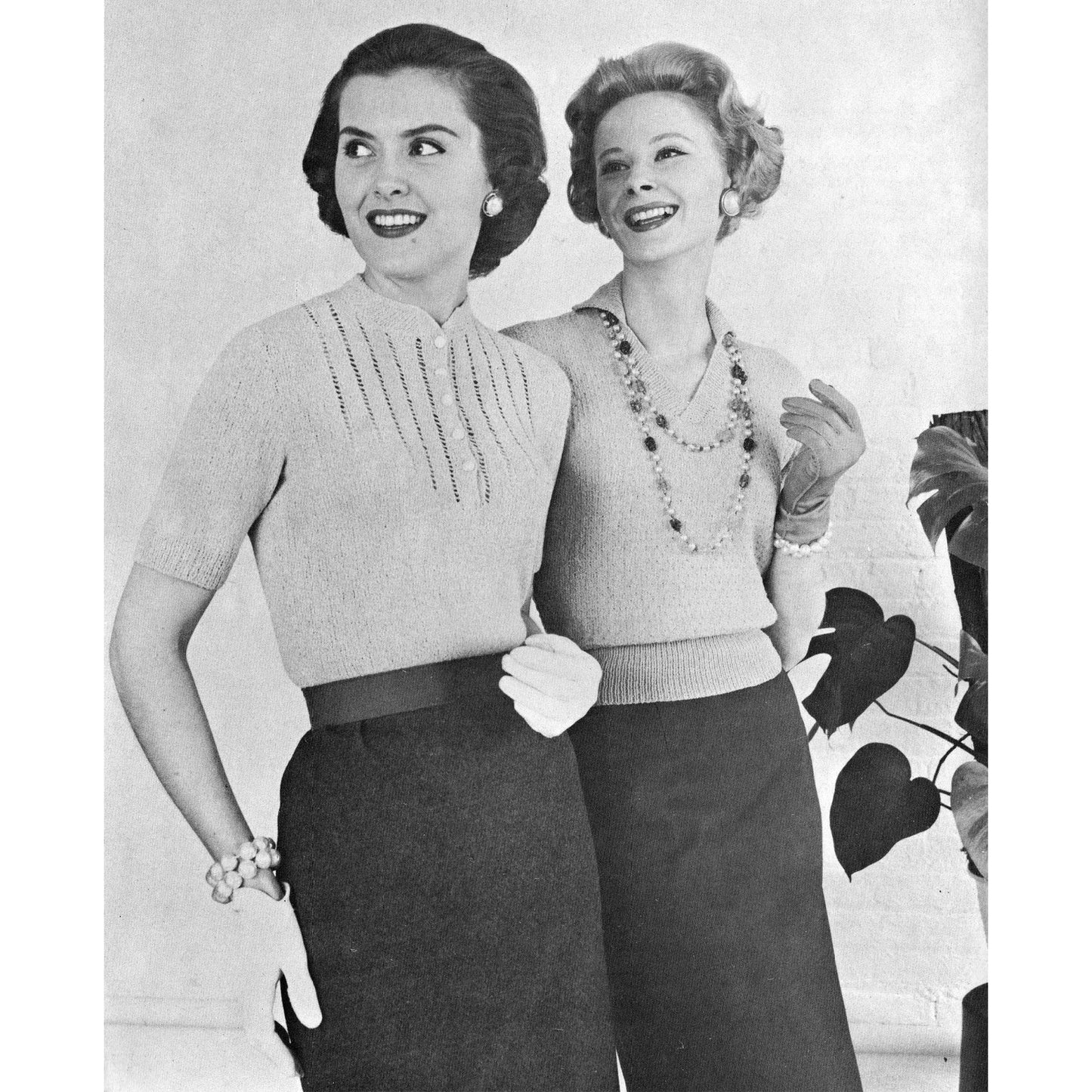 vintage knitting patterns download Day17Vintage B1055 Harding Handknits for Ladies No. 105