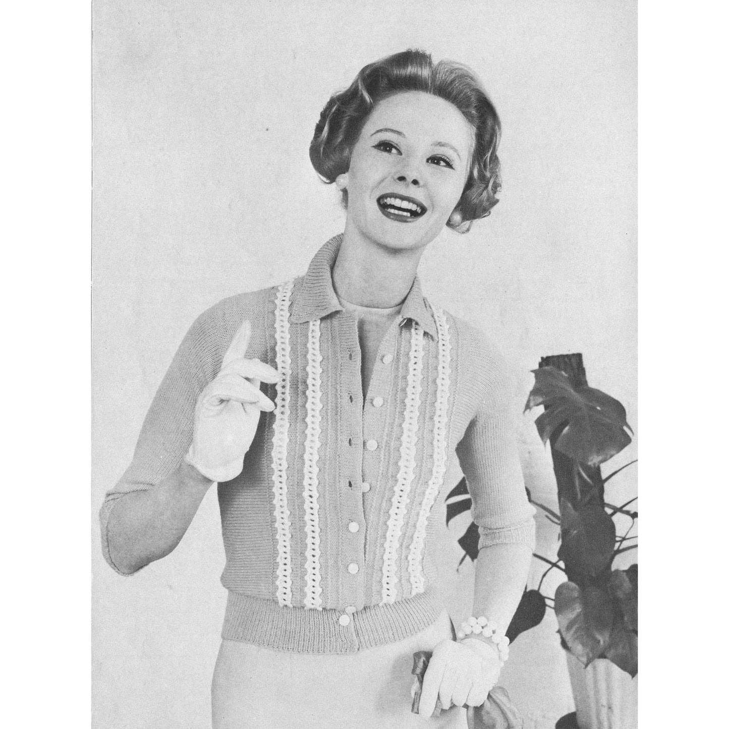 vintage knitting patterns download Day17Vintage B1055 Harding Handknits for Ladies No. 105