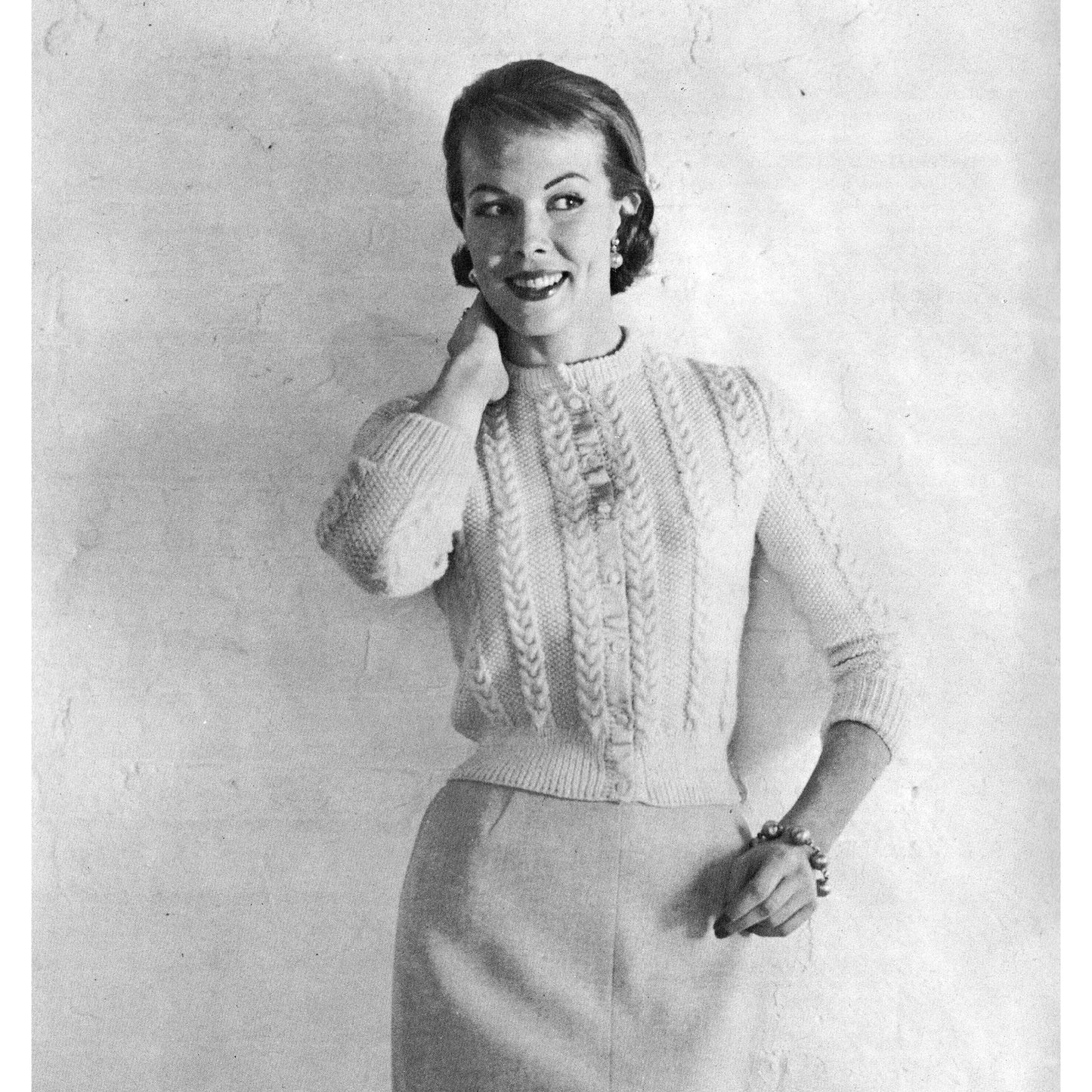 vintage knitting patterns download Day17Vintage B1055 Harding Handknits for Ladies No. 105