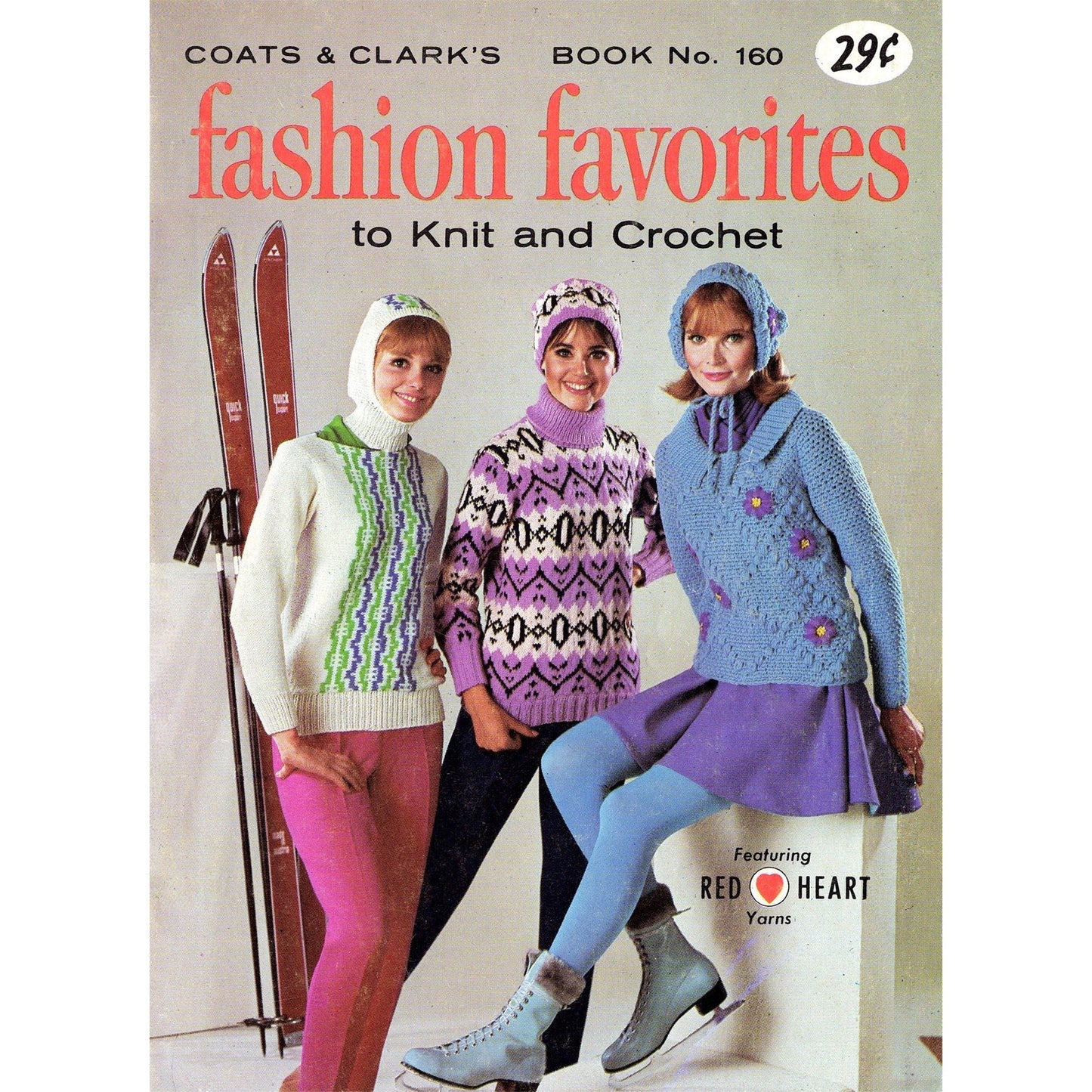 vintage knitting patterns download Day17Vintage B1059 Coats and Clarks No. 160 Fashion Favorites to Knit and Crochet