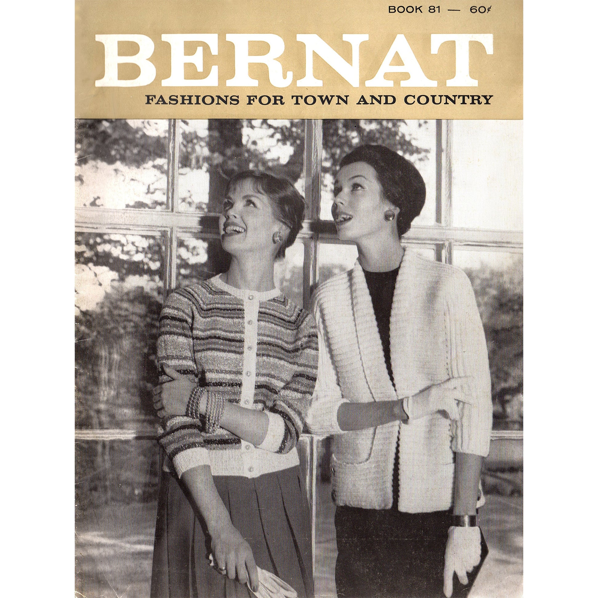 vintage knitting patterns download Day17Vintage B1061 Bernat Fashions for Town and Country Book 81