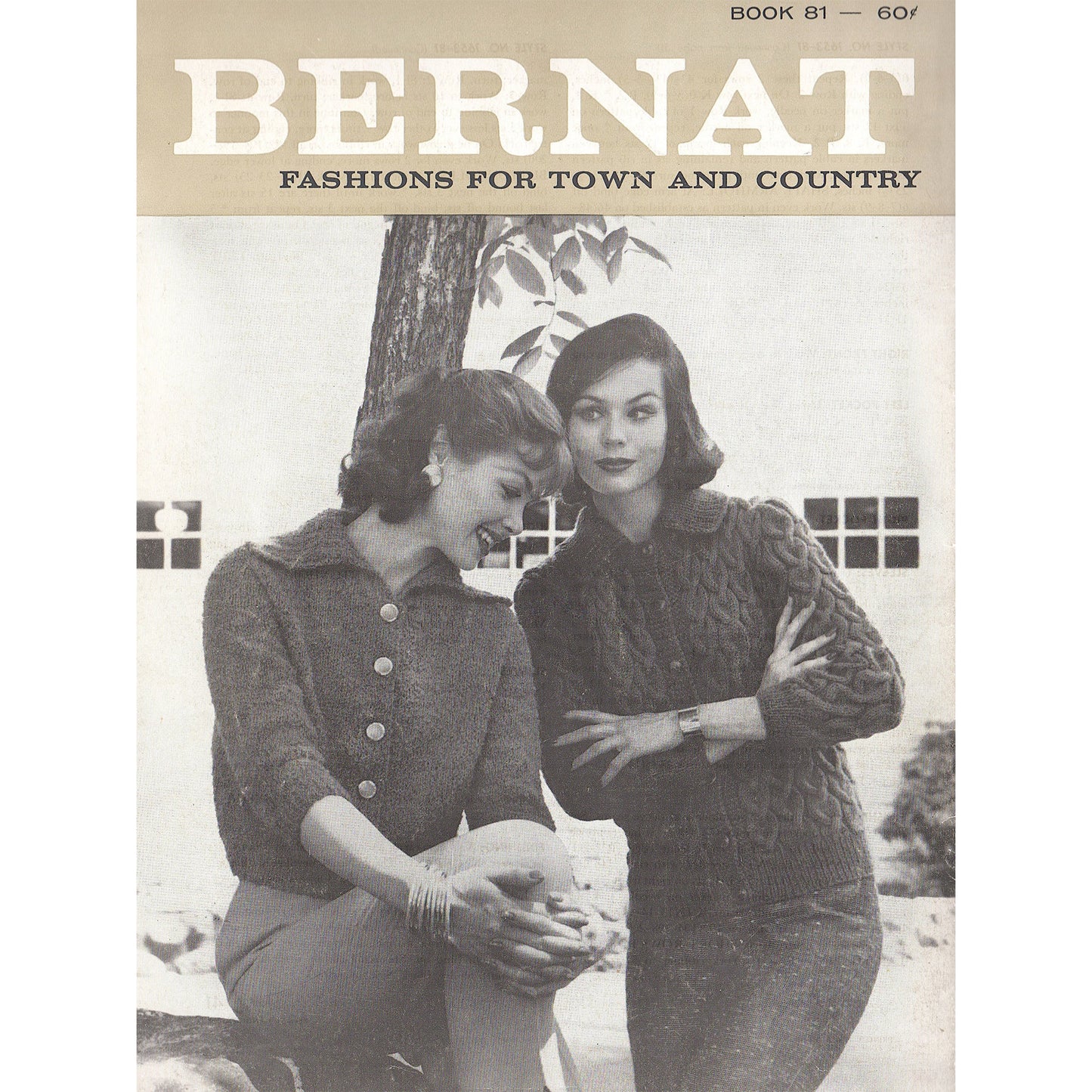 vintage knitting patterns download Day17Vintage B1061 Bernat Fashions for Town and Country Book 81