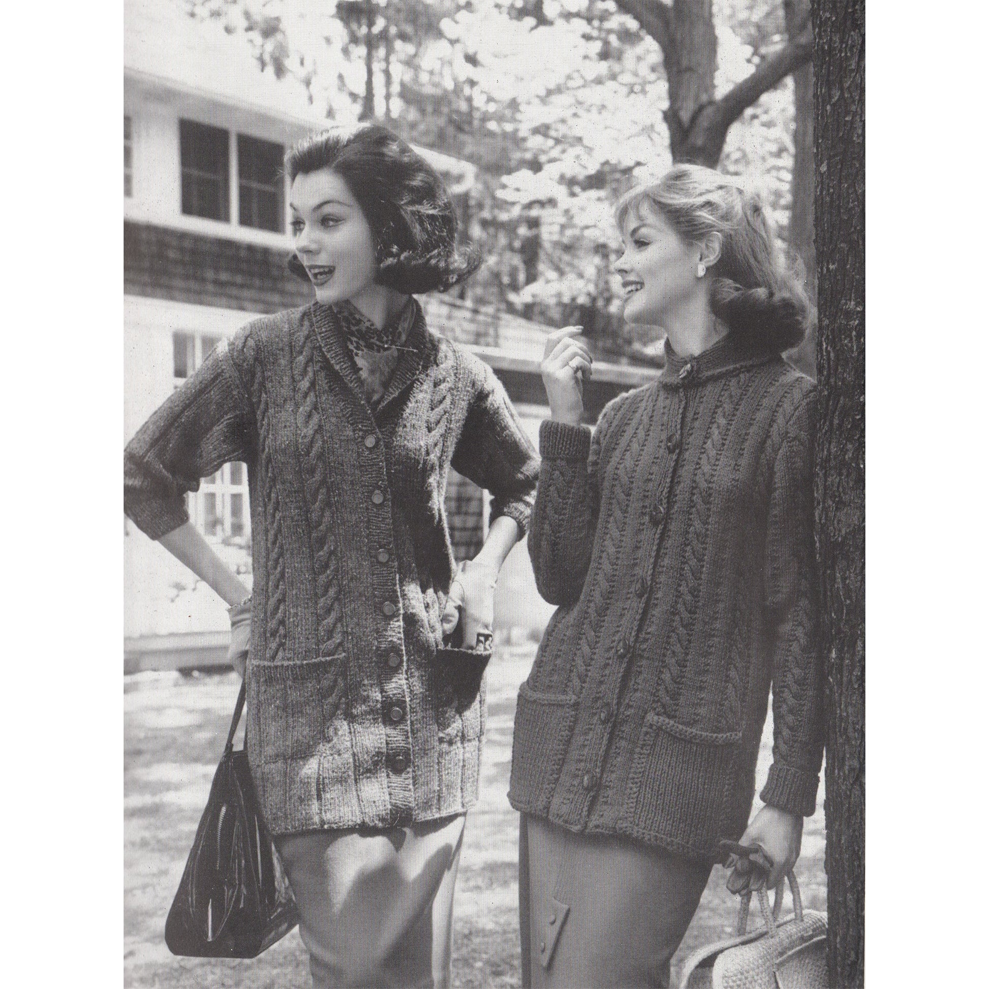 vintage knitting patterns download Day17Vintage B1061 Bernat Fashions for Town and Country Book 81