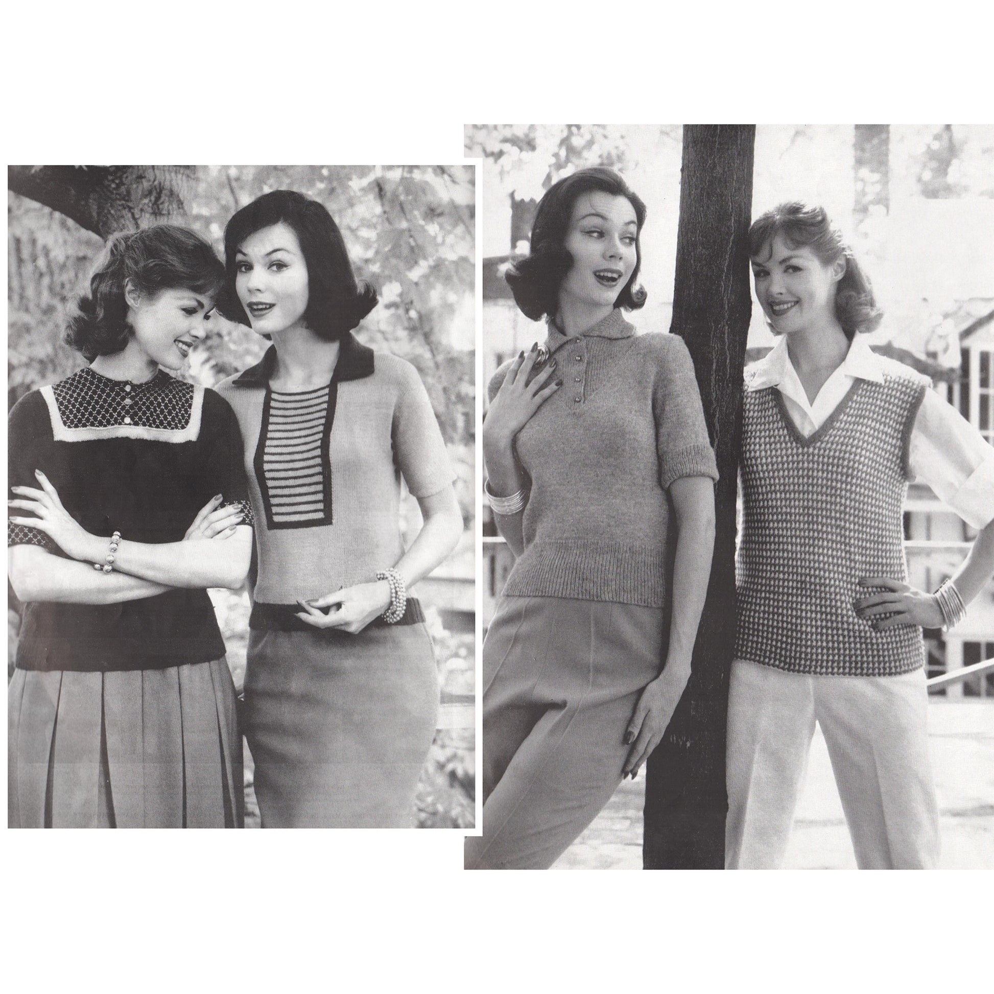 vintage knitting patterns download Day17Vintage B1061 Bernat Fashions for Town and Country Book 81