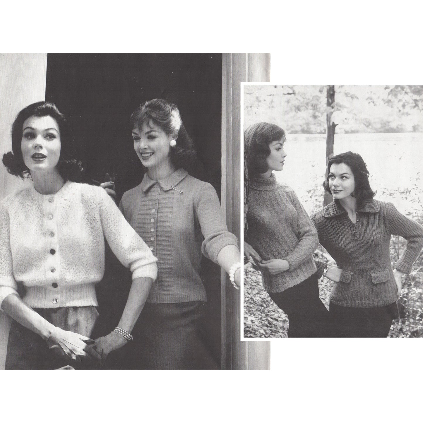 vintage knitting patterns download Day17Vintage B1061 Bernat Fashions for Town and Country Book 81