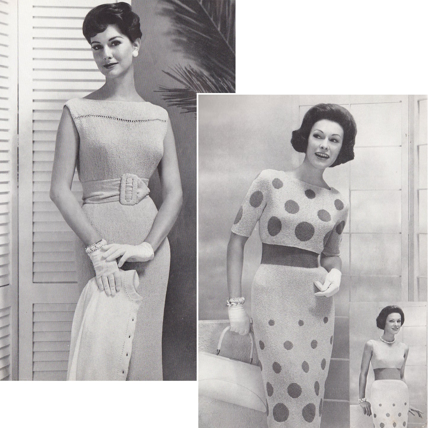 vintage knitting patterns download Day17Vintage B1075 Bear Brand Easy to Knit Fashions for Resort and Sport Vol. 358