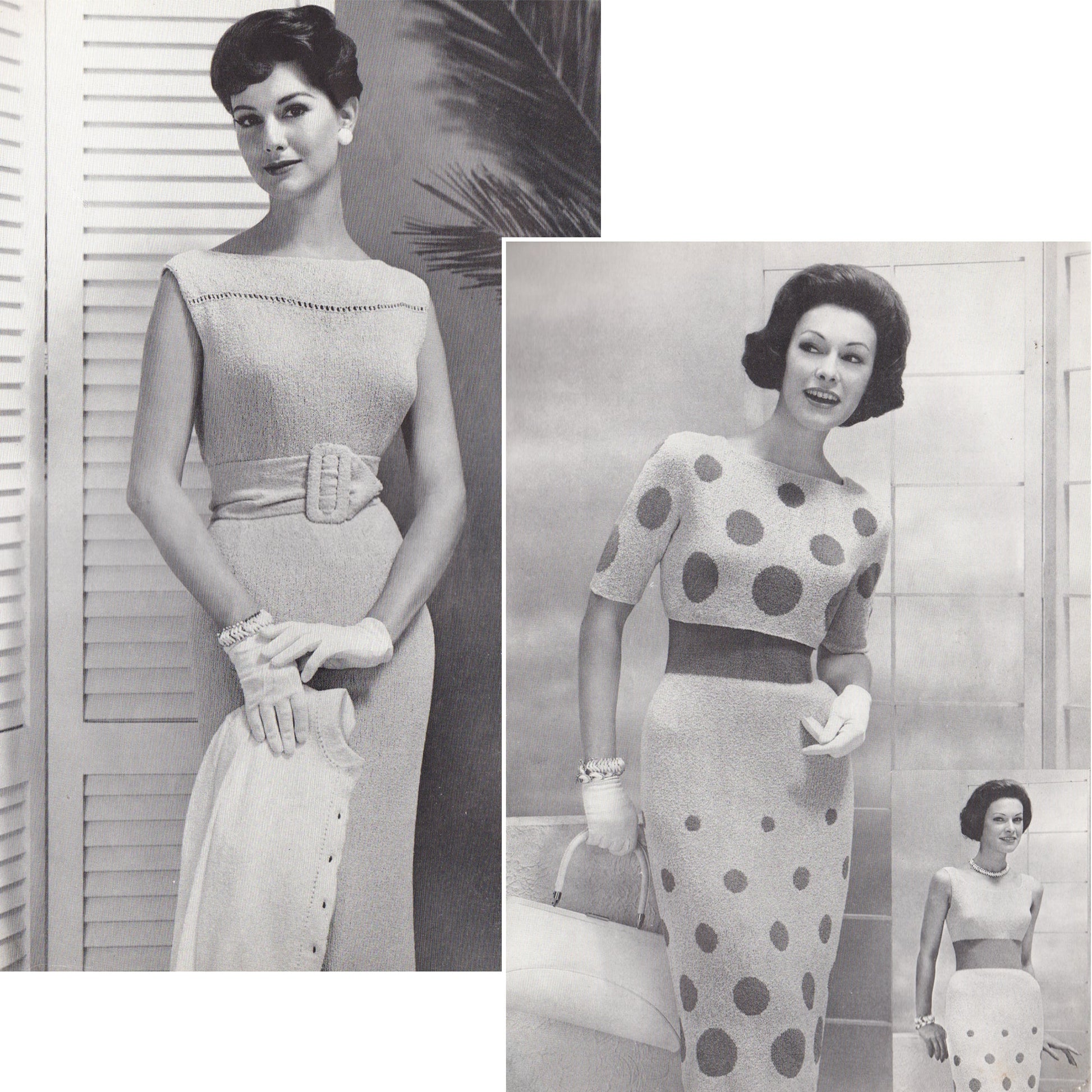 vintage knitting patterns download Day17Vintage B1075 Bear Brand Easy to Knit Fashions for Resort and Sport Vol. 358