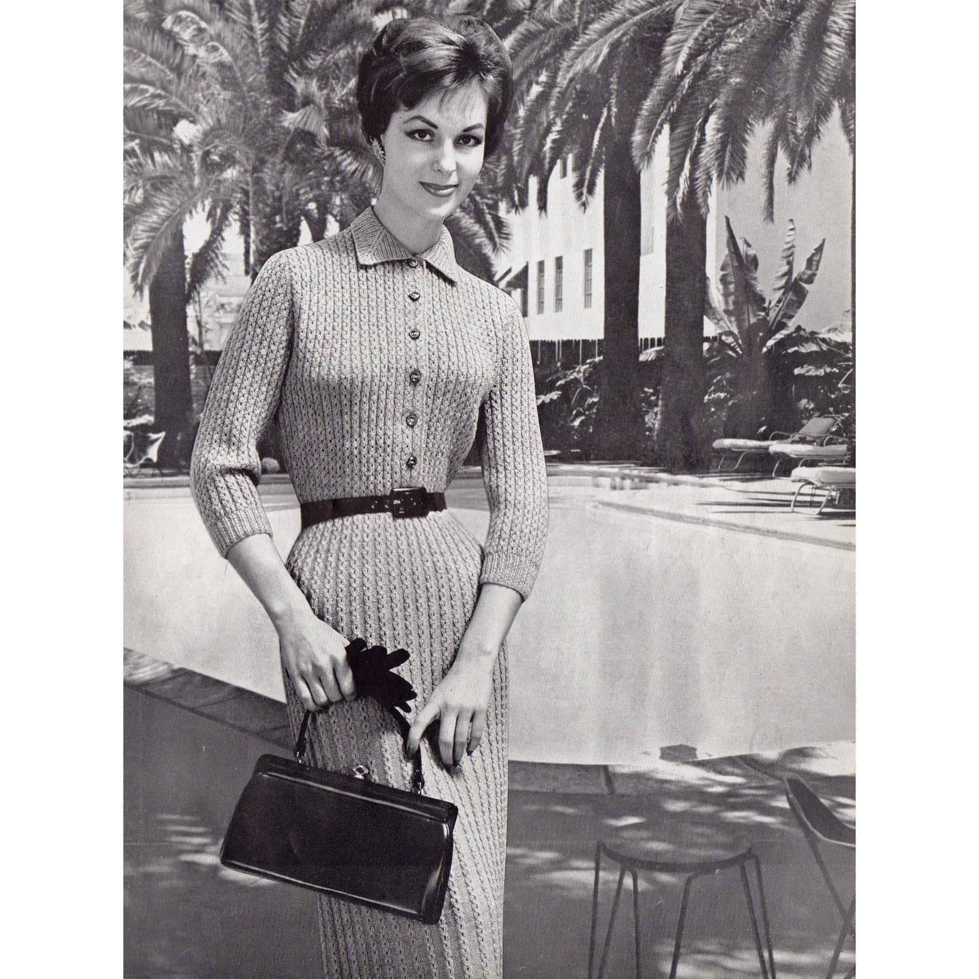 vintage knitting patterns download Day17Vintage B1075 Bear Brand Easy to Knit Fashions for Resort and Sport Vol. 358