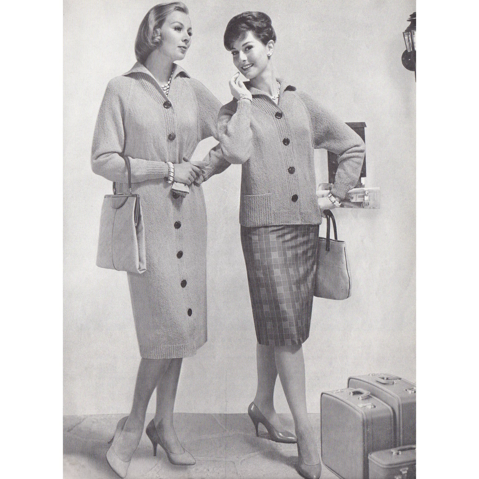 vintage knitting patterns download Day17Vintage B1075 Bear Brand Easy to Knit Fashions for Resort and Sport Vol. 358