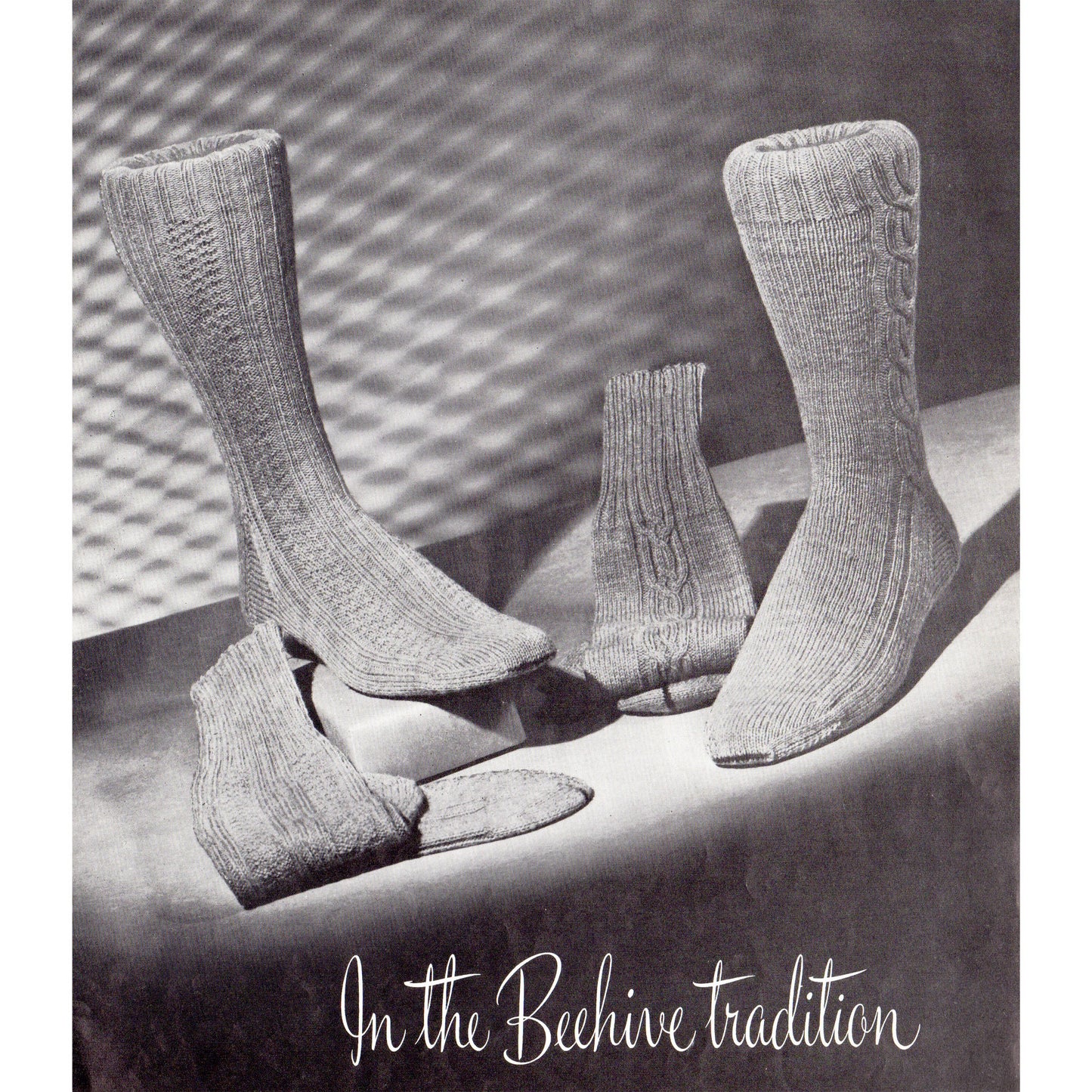 vintage knitting patterns download Day17Vintage B1079 Hand Knit Socks by Beehive No. 37 Pattern Booklet
