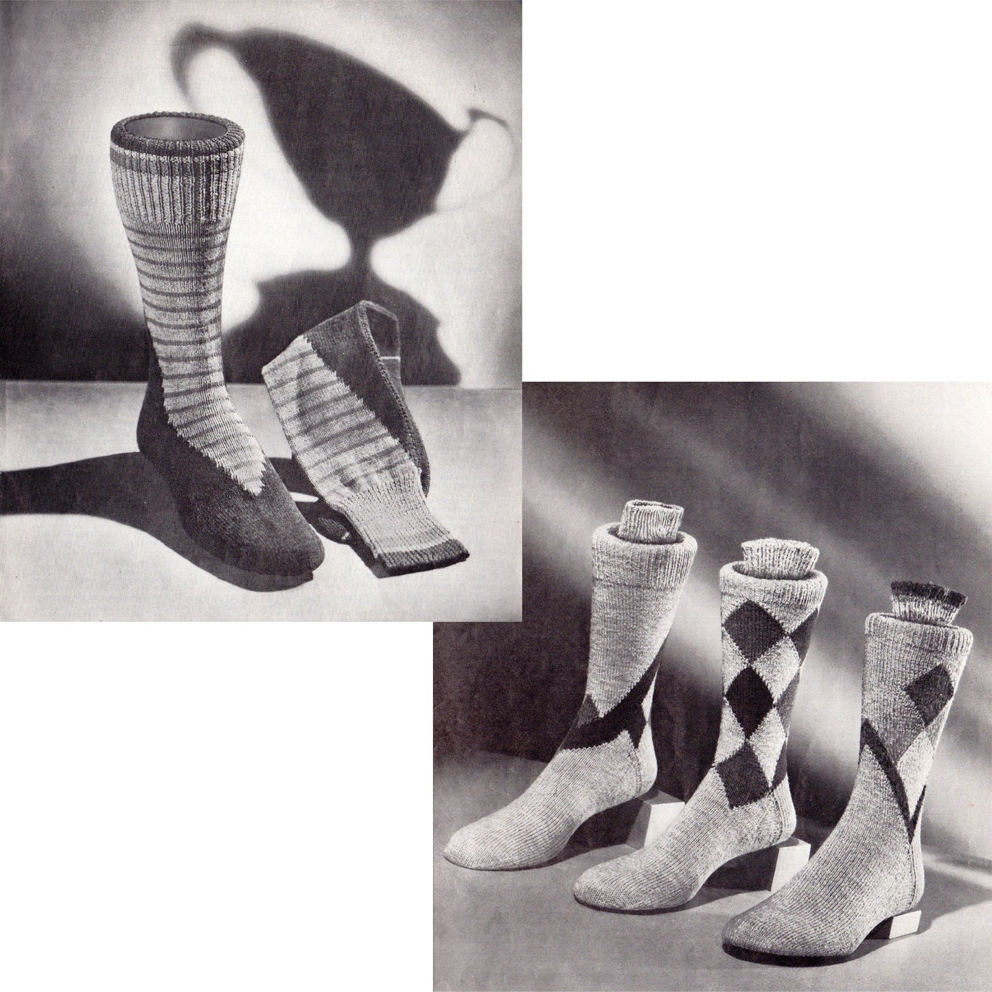 vintage knitting patterns download Day17Vintage B1079 Hand Knit Socks by Beehive No. 37 Pattern Booklet