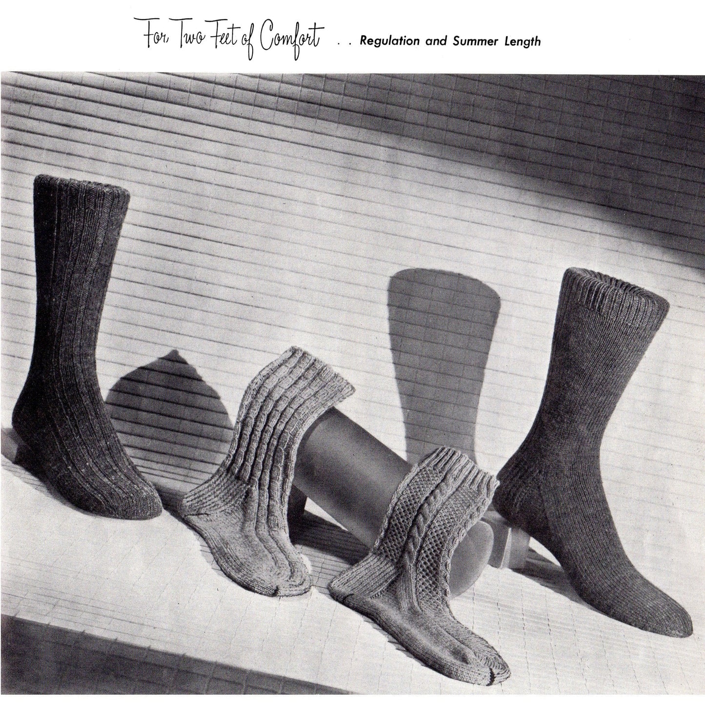 vintage knitting patterns download Day17Vintage B1079 Hand Knit Socks by Beehive No. 37 Pattern Booklet