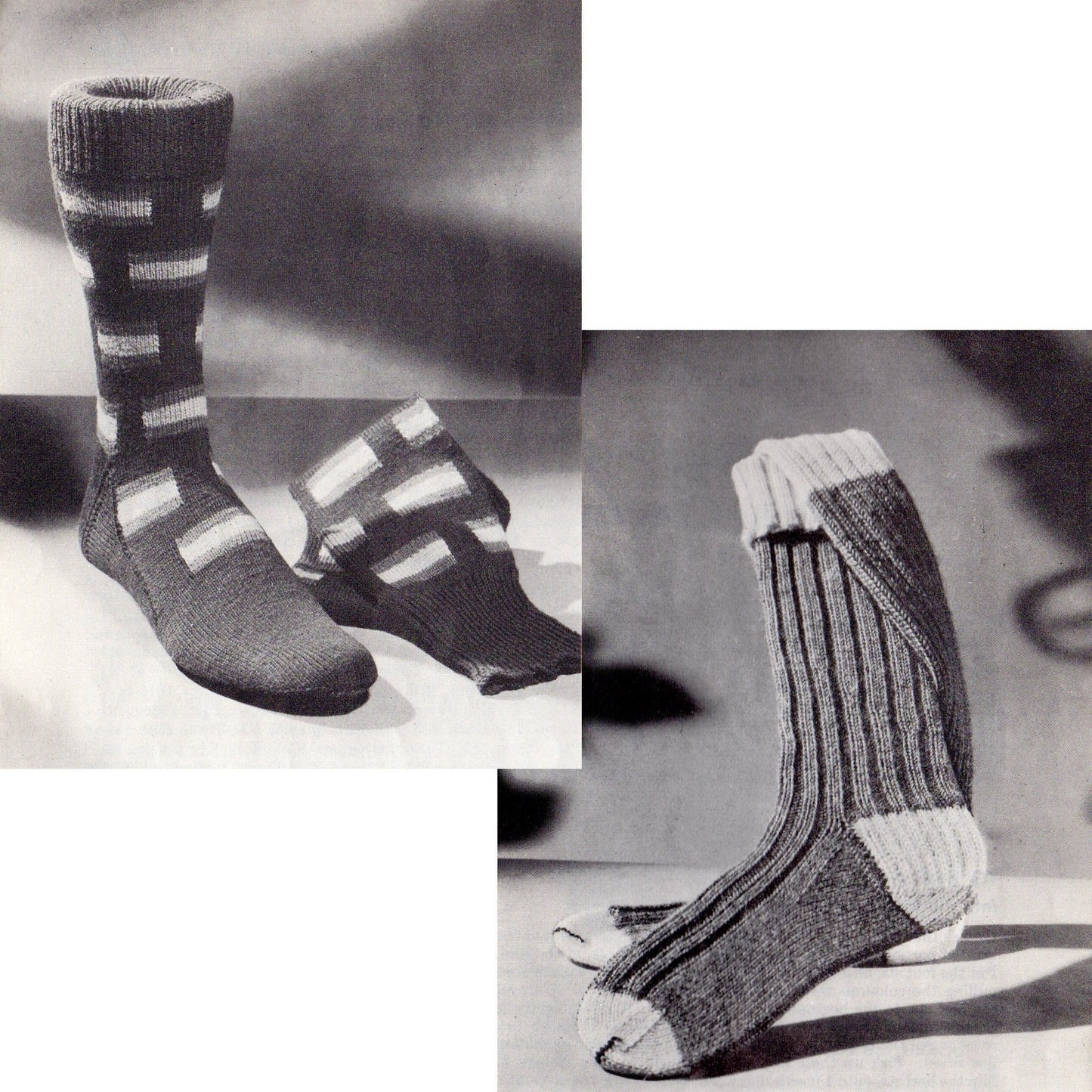 vintage knitting patterns download Day17Vintage B1079 Hand Knit Socks by Beehive No. 37 Pattern Booklet