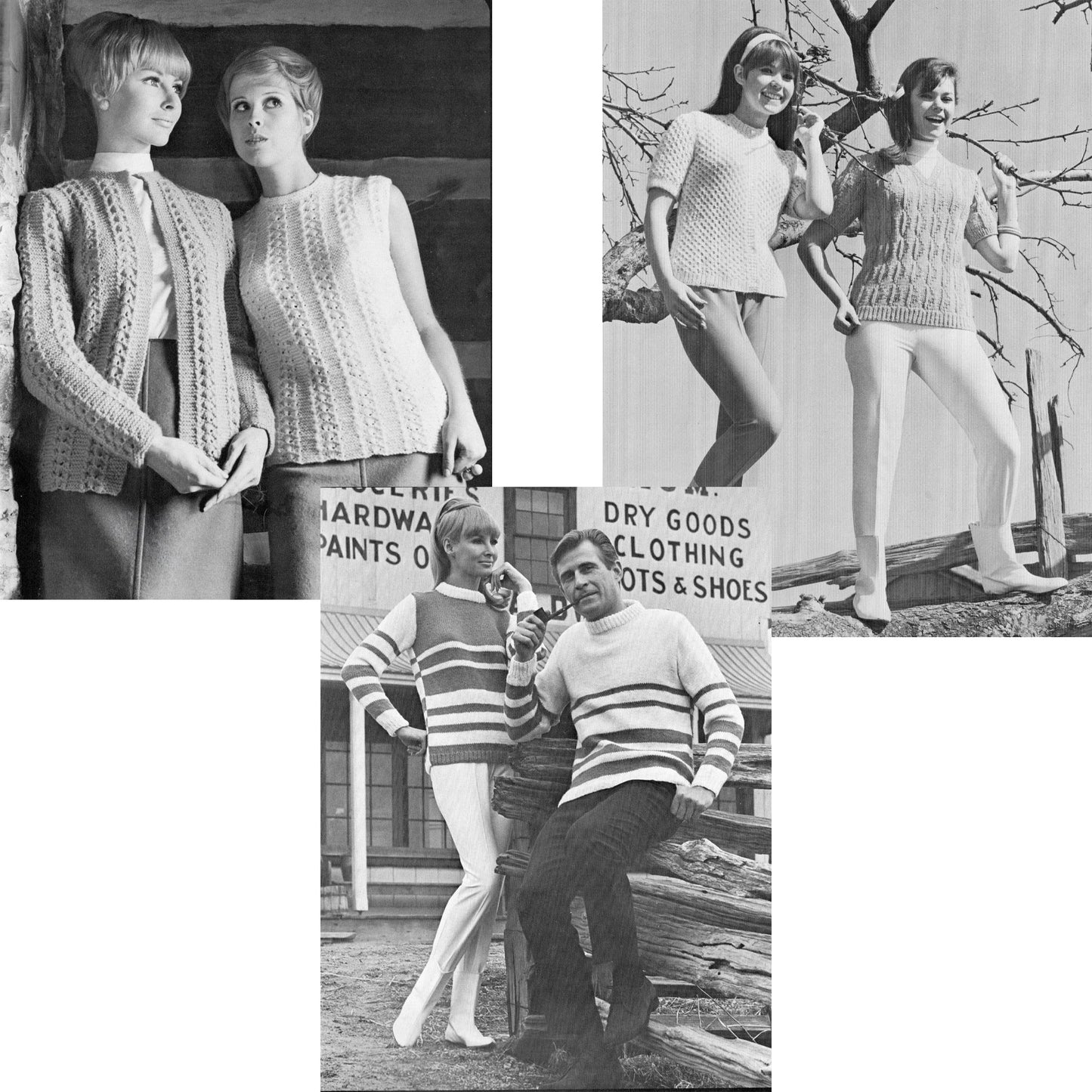 vintage knitting patterns download Day17Vintage B1080 Casual Knits by Lady Galt for the Entire Family Vol.36