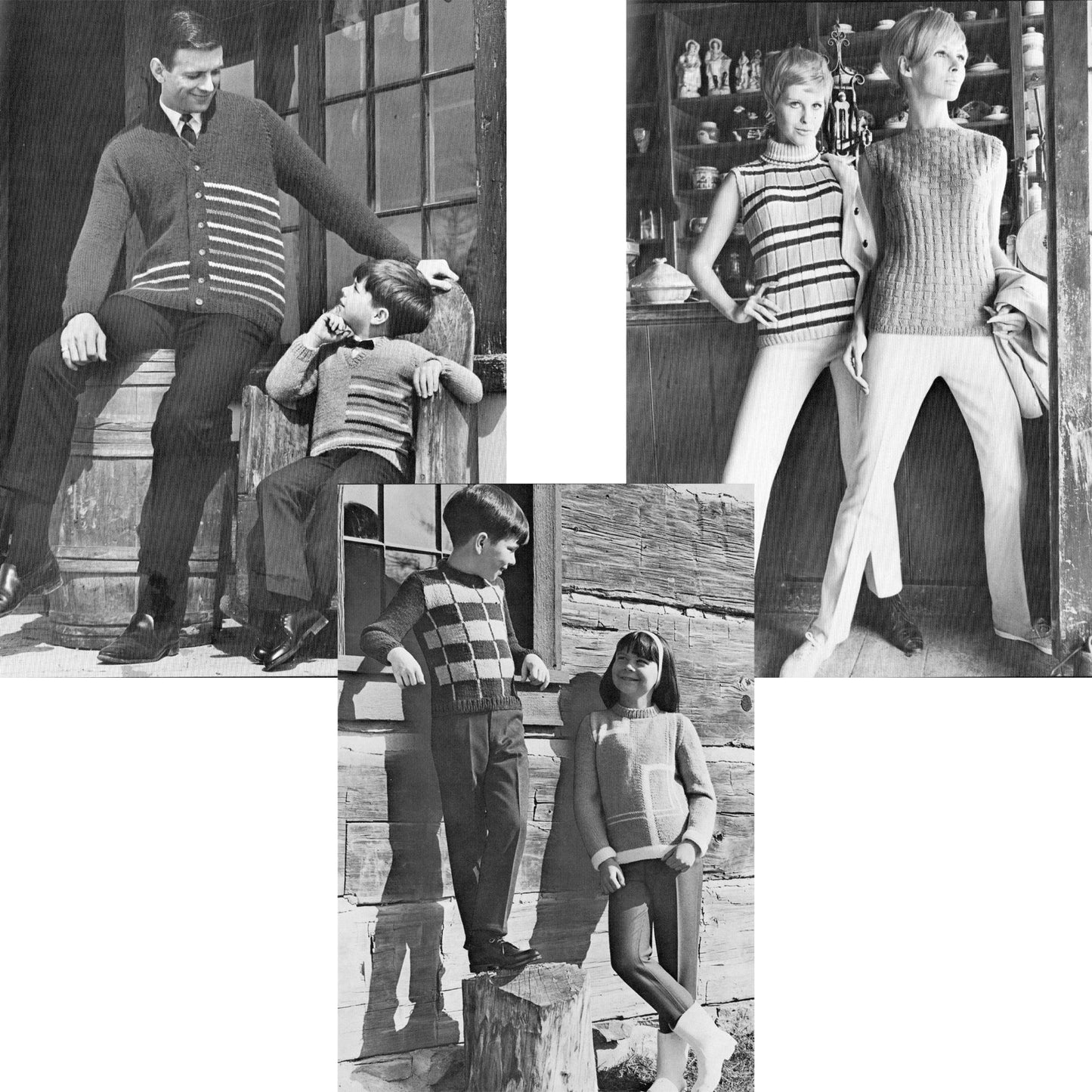 vintage knitting patterns download Day17Vintage B1080 Casual Knits by Lady Galt for the Entire Family Vol.36