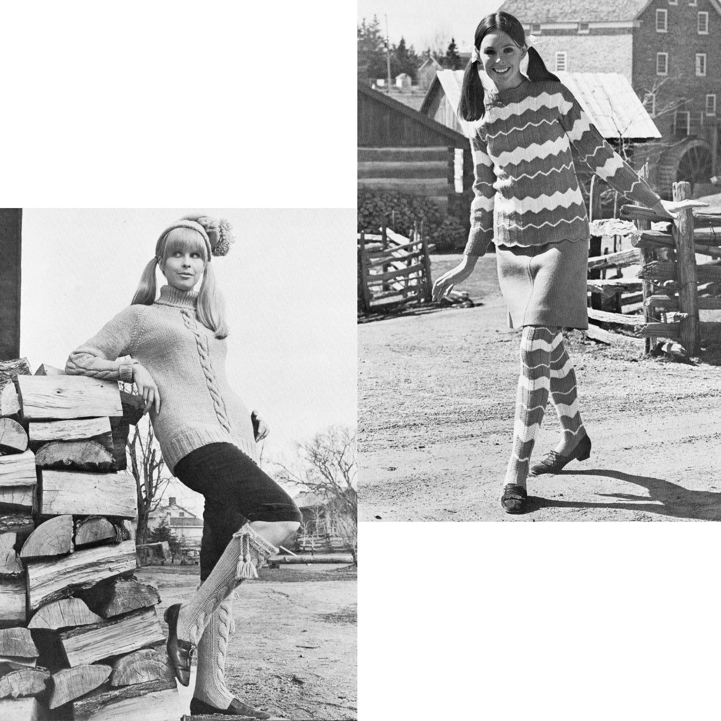 vintage knitting patterns download Day17Vintage B1080 Casual Knits by Lady Galt for the Entire Family Vol.36